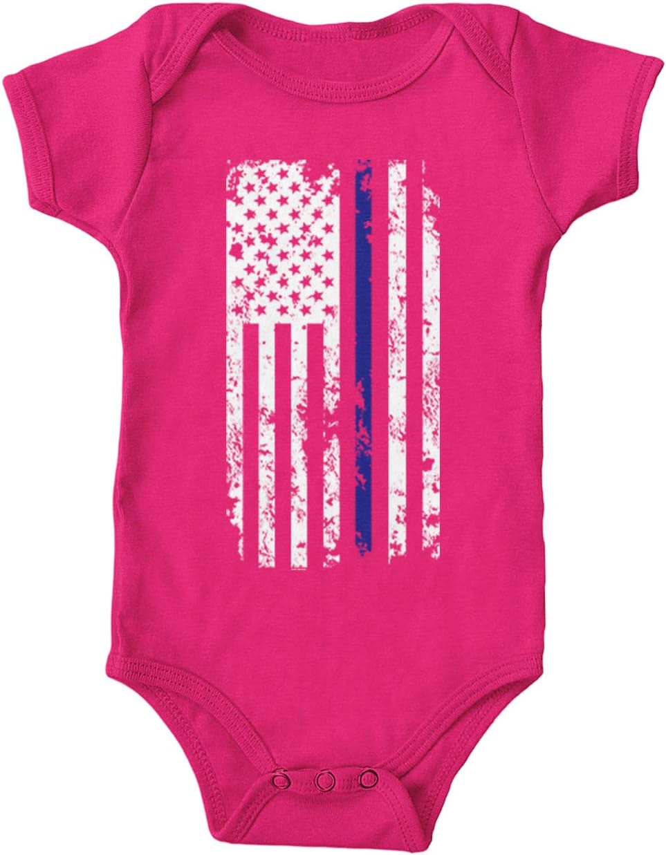 American Flag Police Support Bodysuit for Babies