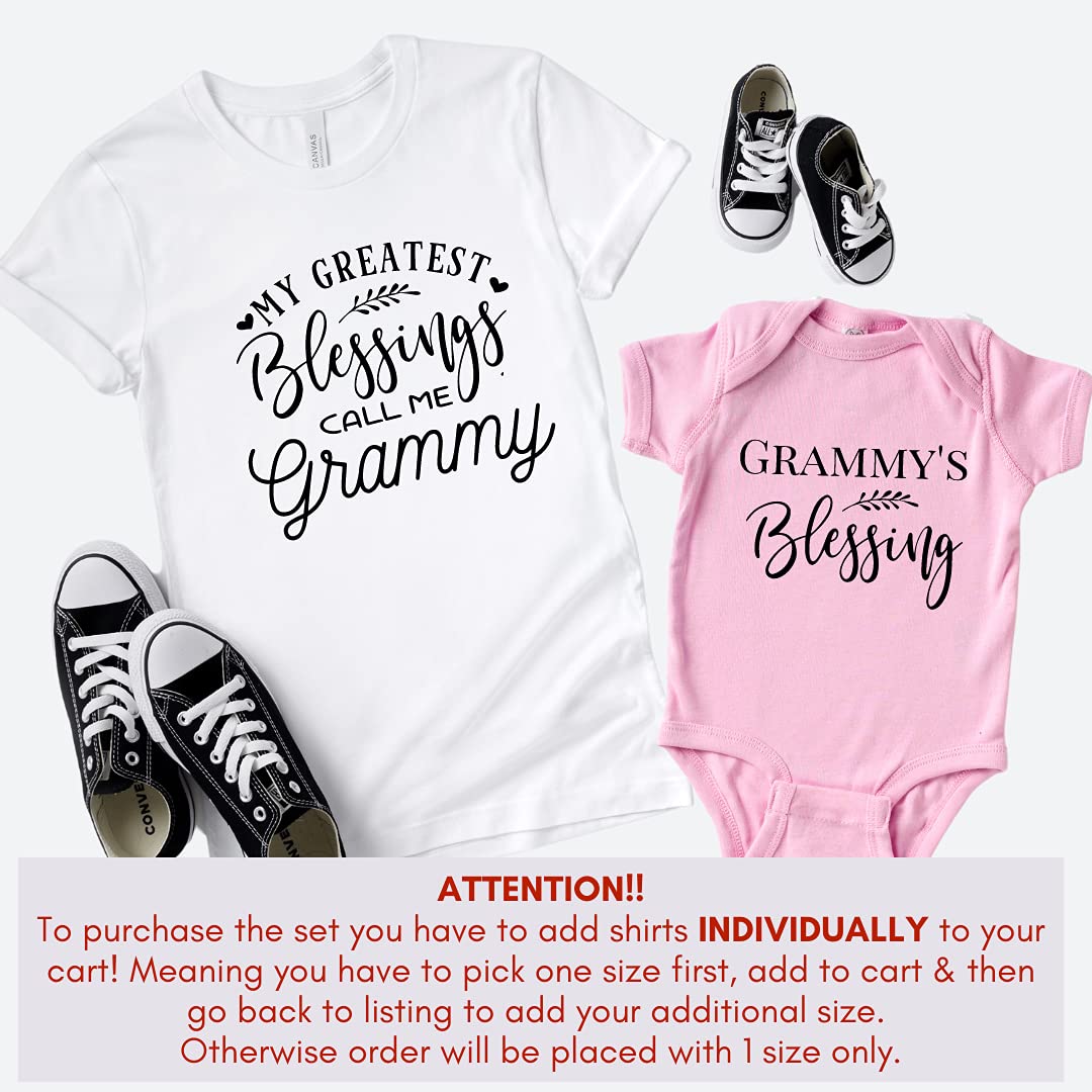 Handmade Grandparent Matching Shirts