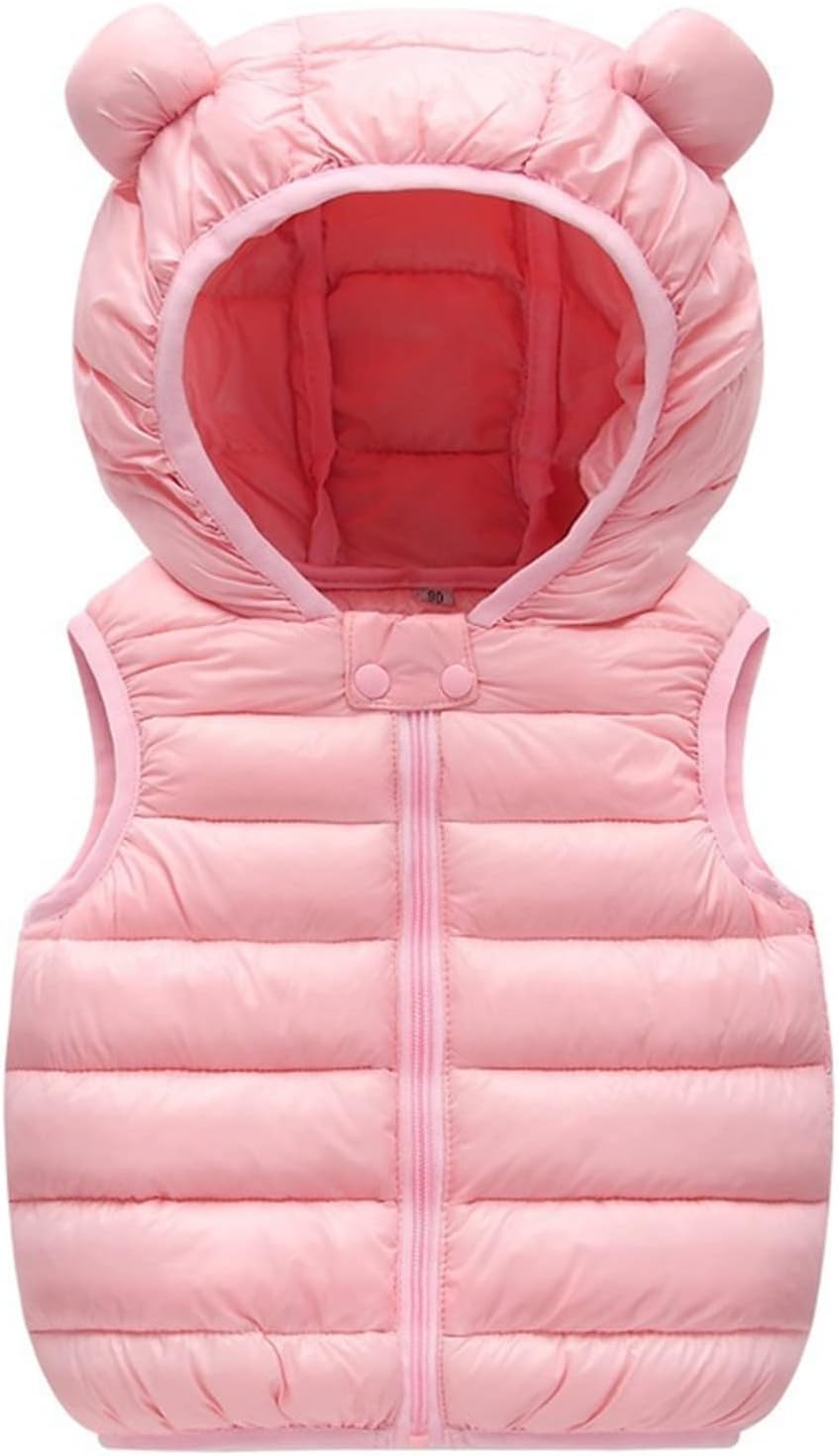 Cartoon Bear Ears Puffer Vest