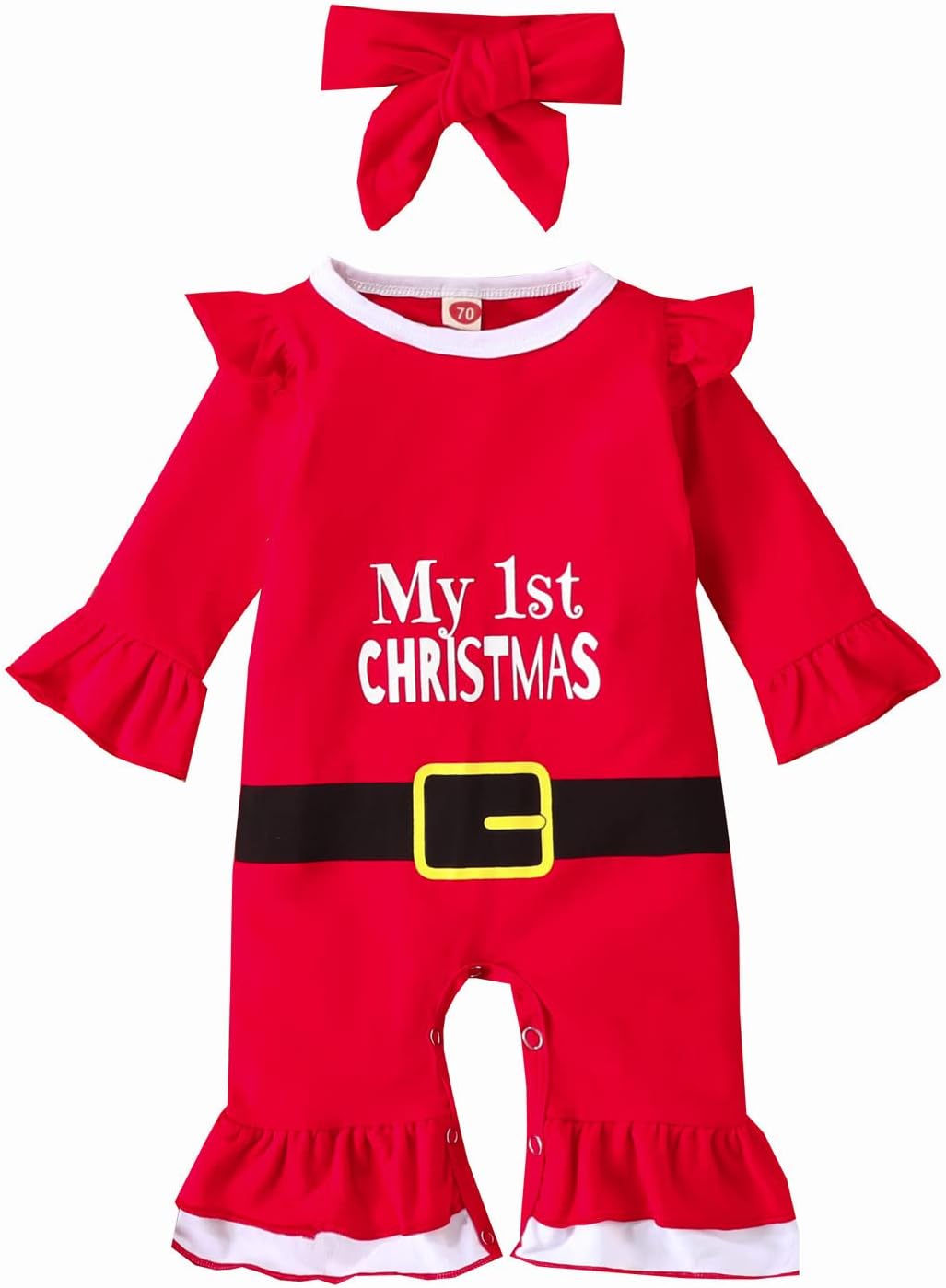 Cotton Christmas Bodysuit Set