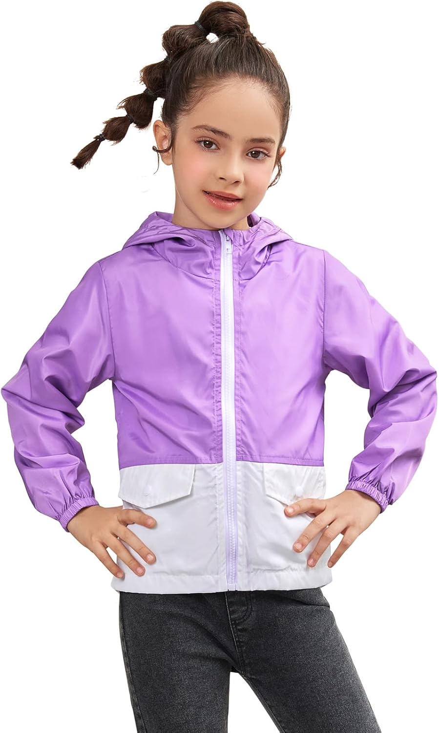 Girls Waterproof Rain Jacket