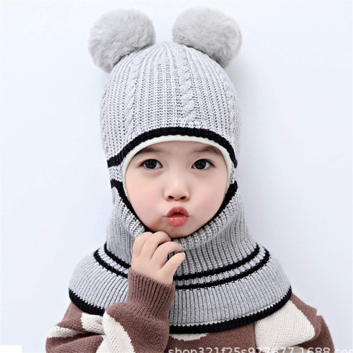 MioCloth Cute Toddler Baby Knit Fleece Lining Hoodie