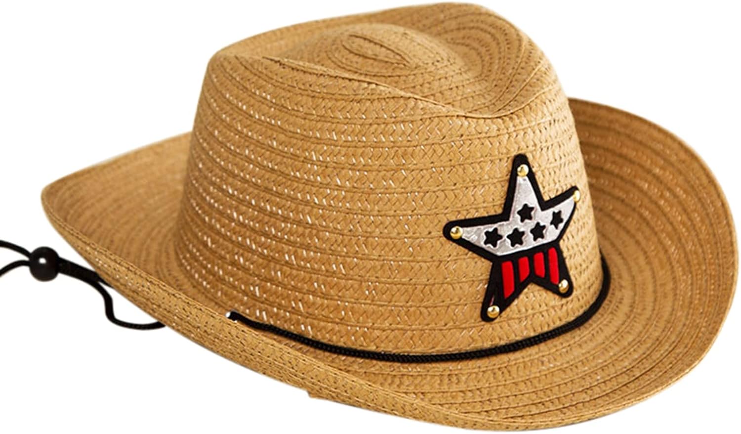 Casual Straw Headband with Straw Charm for Boys Girls Kids Sun Protection