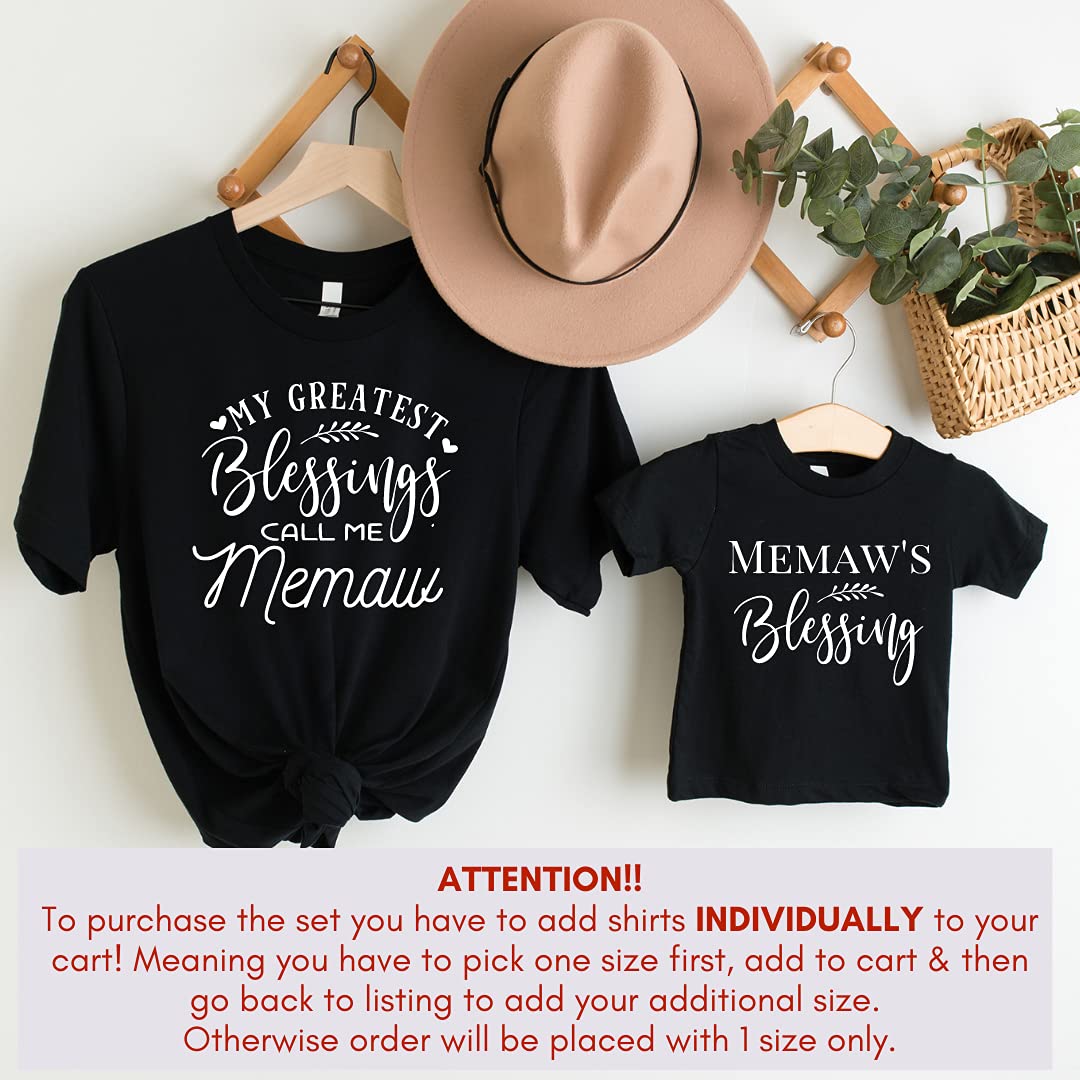Handmade Grandparent Matching Shirts