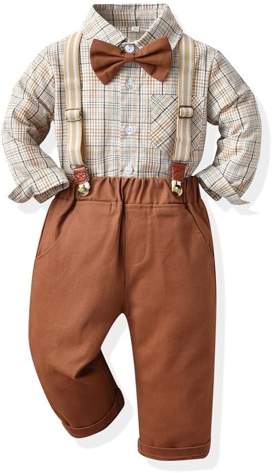 Kids T-Shirt Set - Fall Summer Stripe Overall