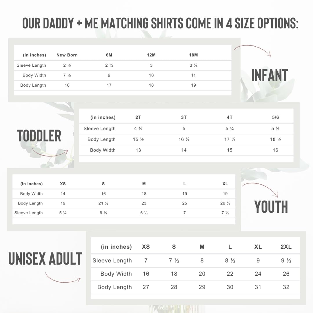 First Fathers Day Matching Shirts for Dad and Baby
