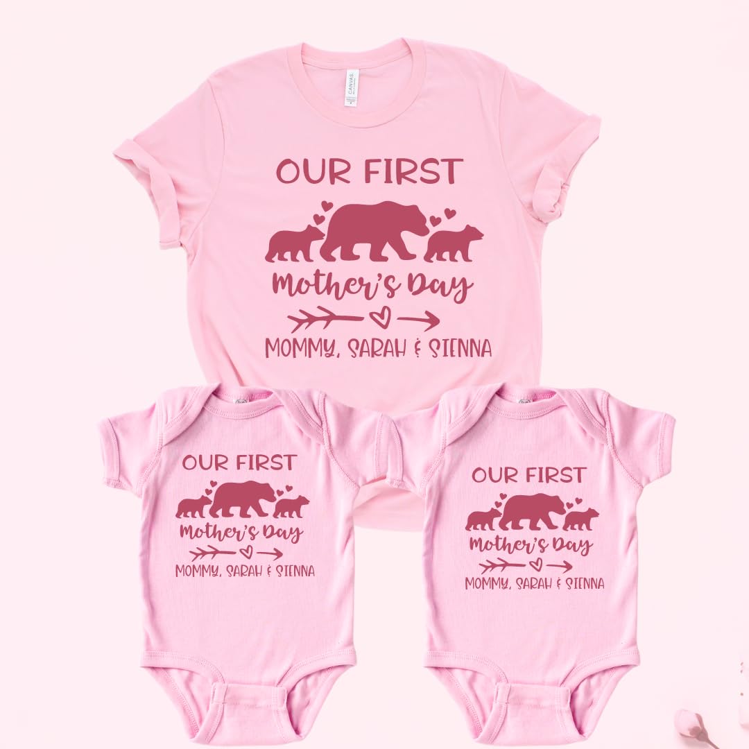 Matching Mommy Me Bodysuits for Twins