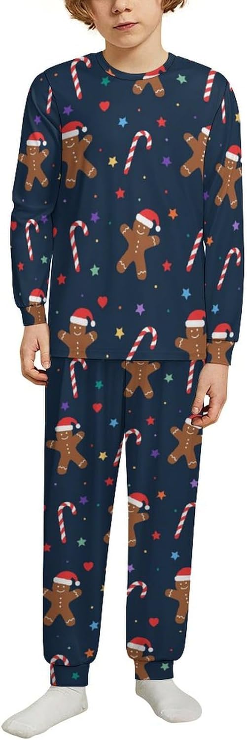 MEIKKO Thermal Base Layer Set for Kids Winter KidsSnowflakes