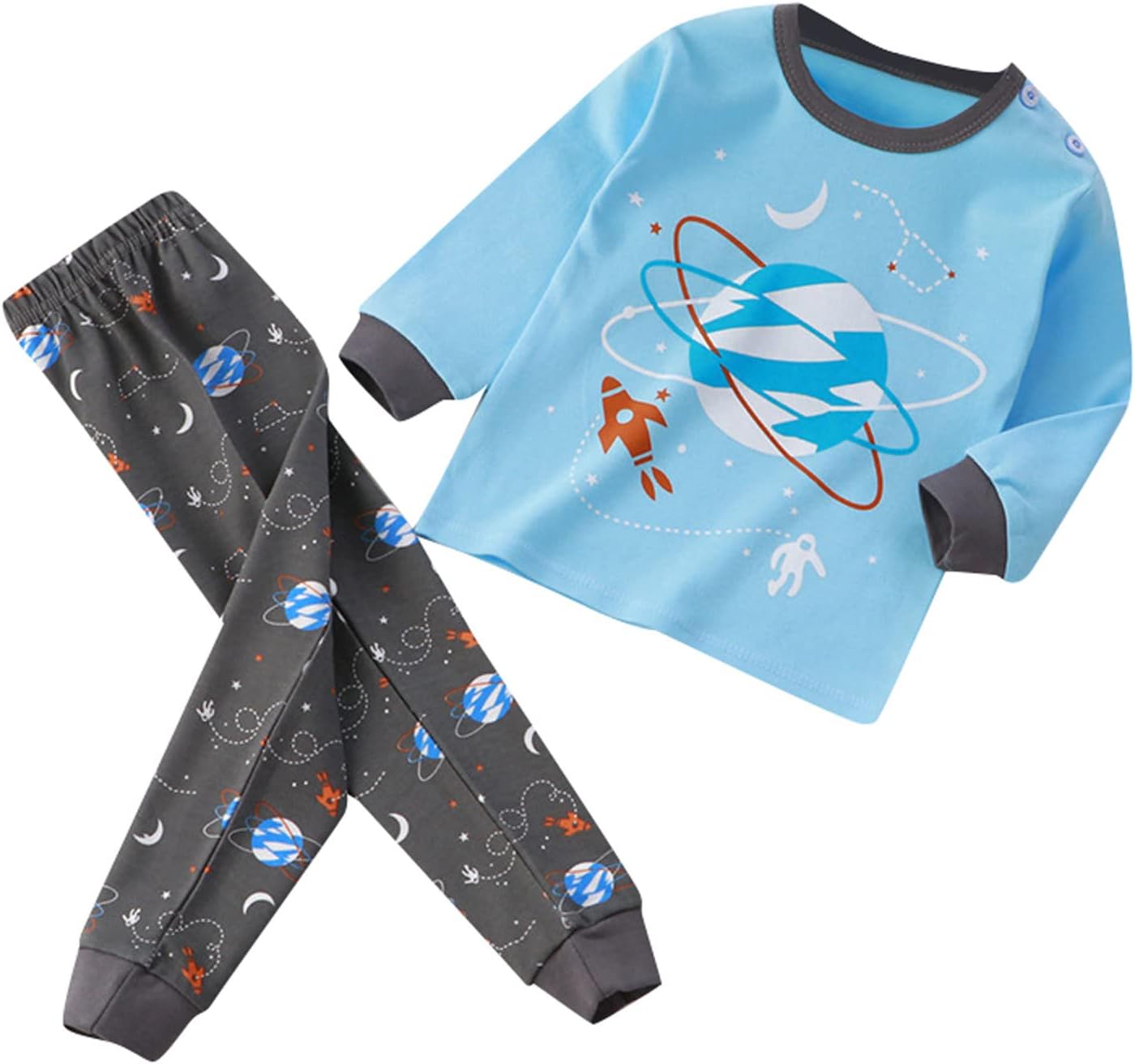 Firetruck Pajamas for Toddlers with Cartoon Prints