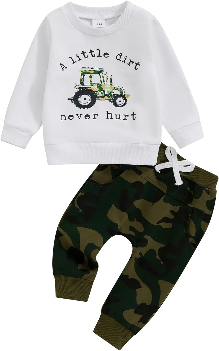 Tractor Print Toddler Boys Set