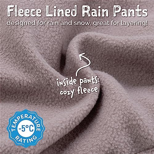 JAN JUL Kids Cozy Dry Water-Proof Rain Snow Pants D