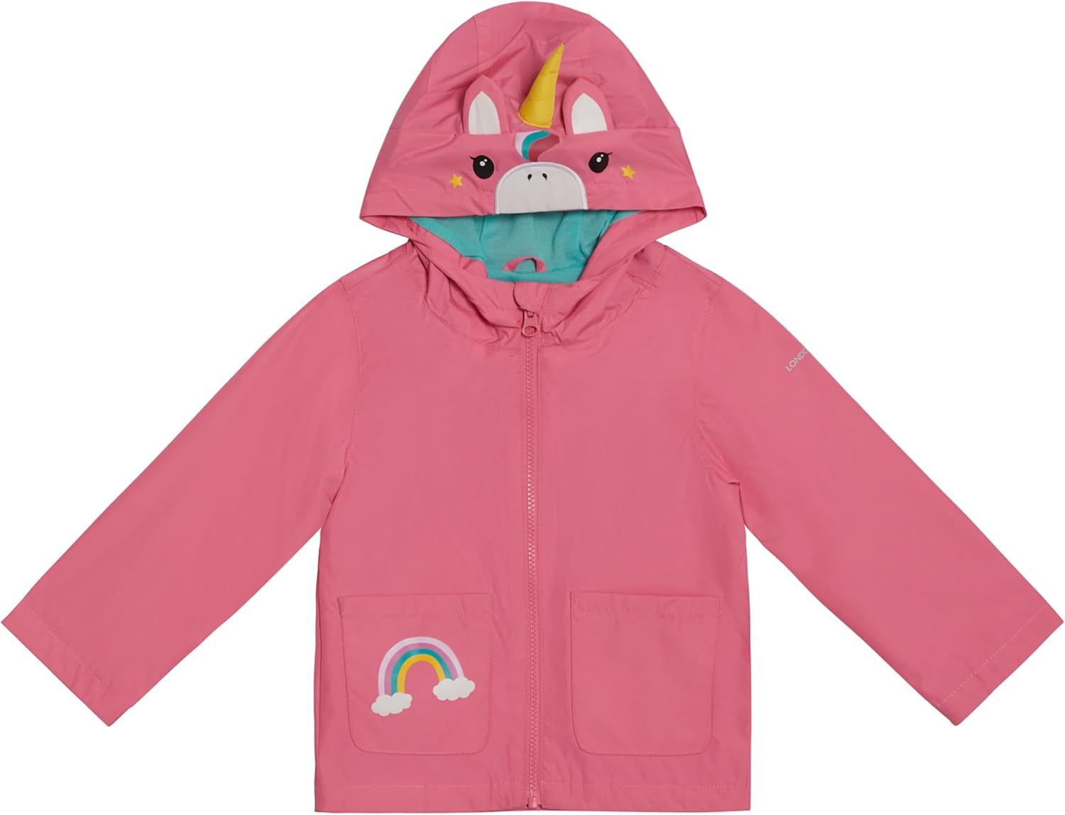 Stylish Pink Unicorn Rain Jacket Kids waterproof and fun