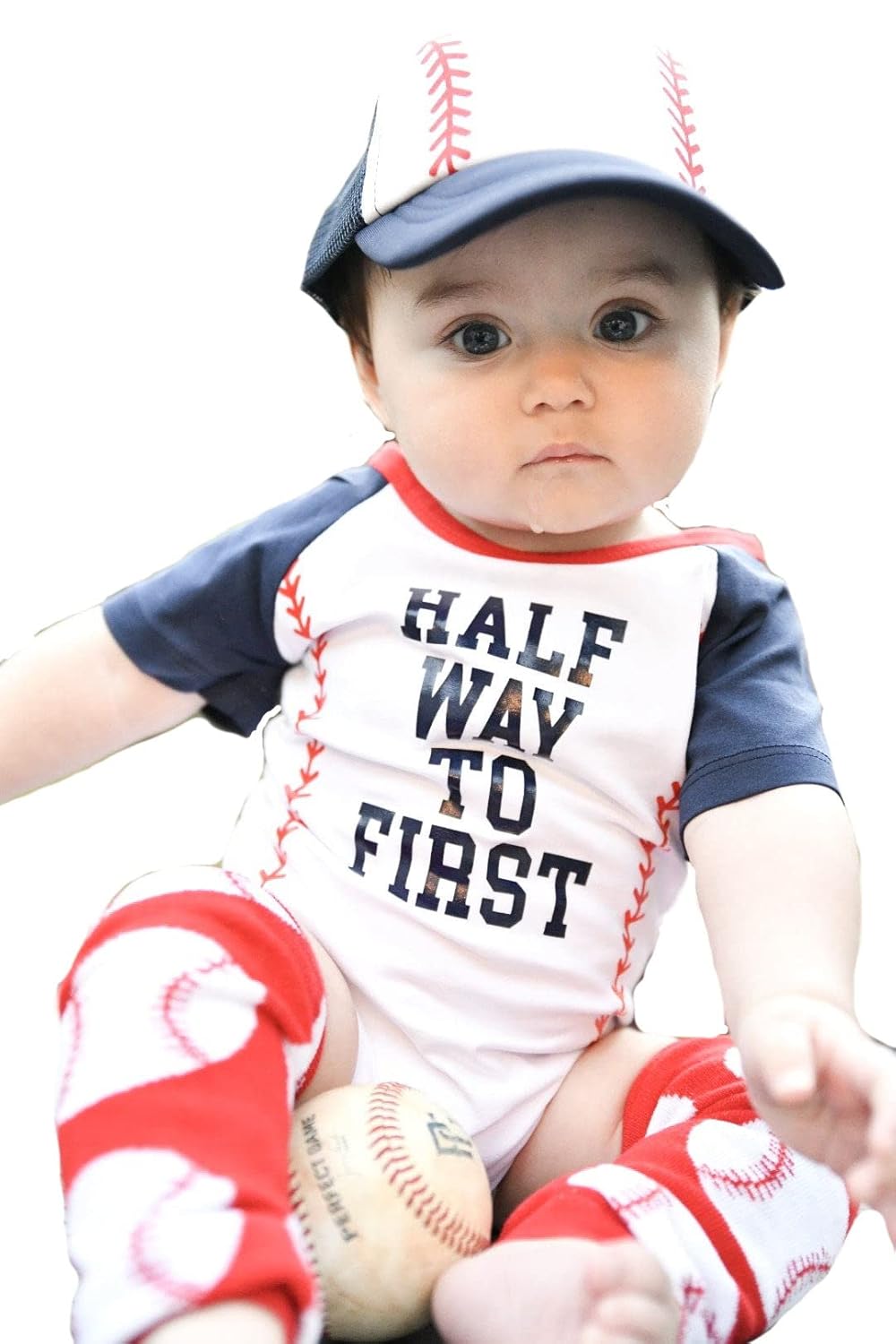 Personalized 12 Way to First Birthday BoyGirl Halfway Outfit Set