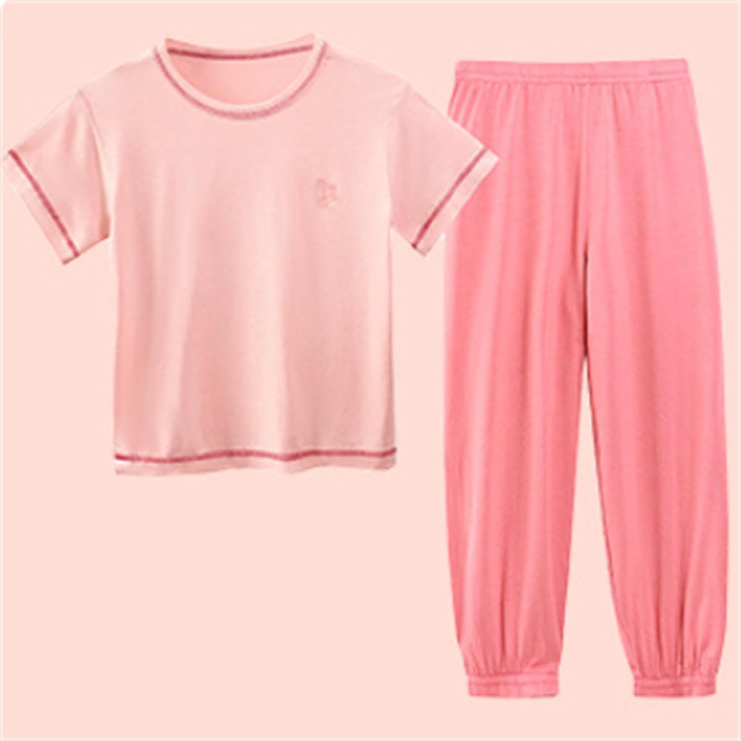 Summer Fun Multi-Color Round Neck TopPants Set