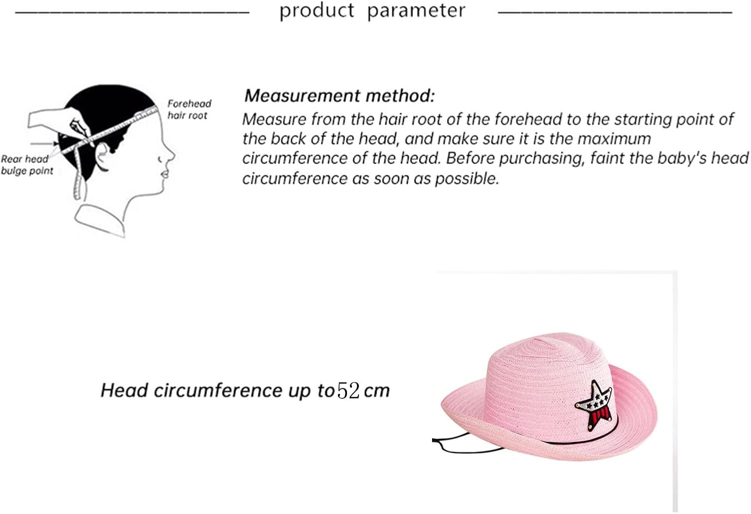 Casual Straw Headband with Straw Charm for Boys Girls Kids Sun Protection