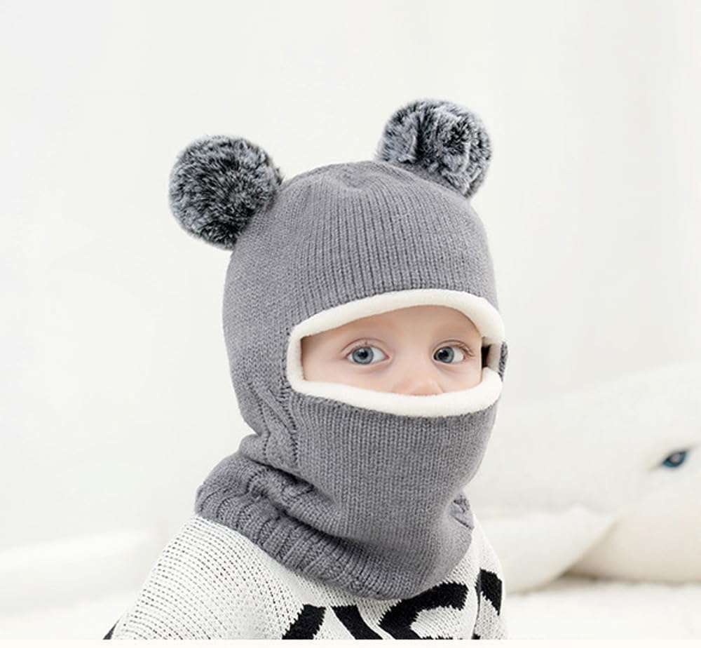 BAOPLAYKIDS polaroid winter hat set childrens polaroid heating hat