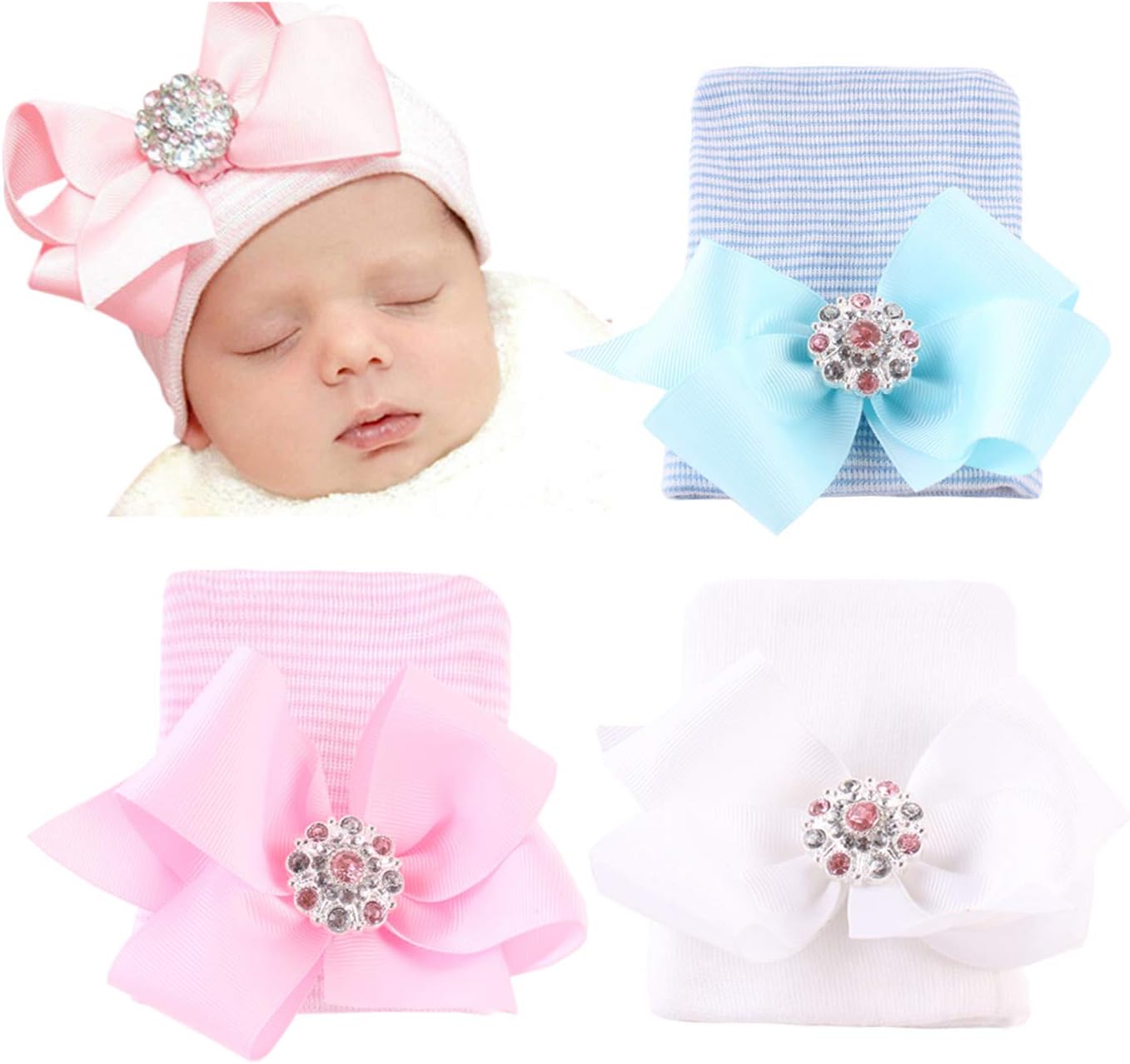 DRESHOW Baby Hat with Big Bow
