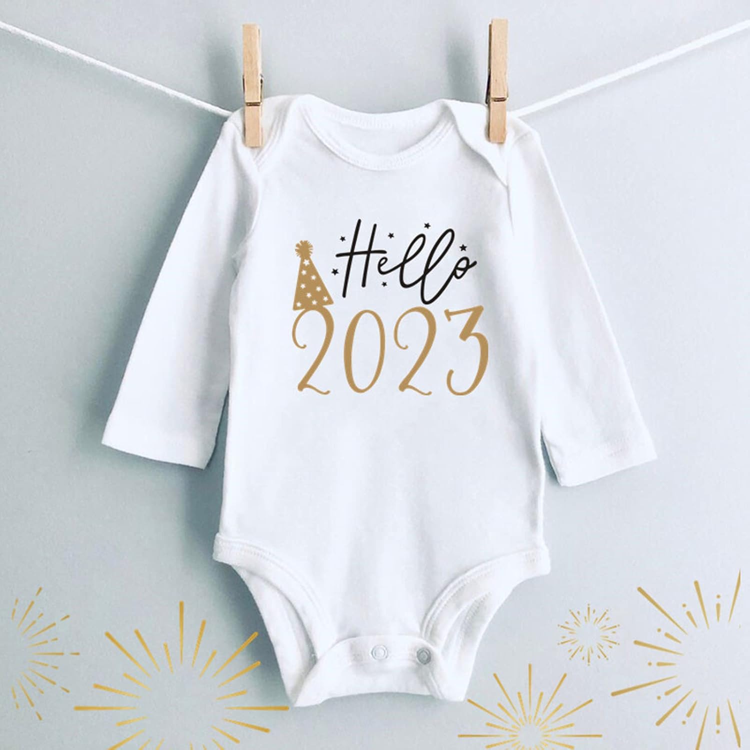 Newborn New Year Romper Jumpsuit conscientiabel