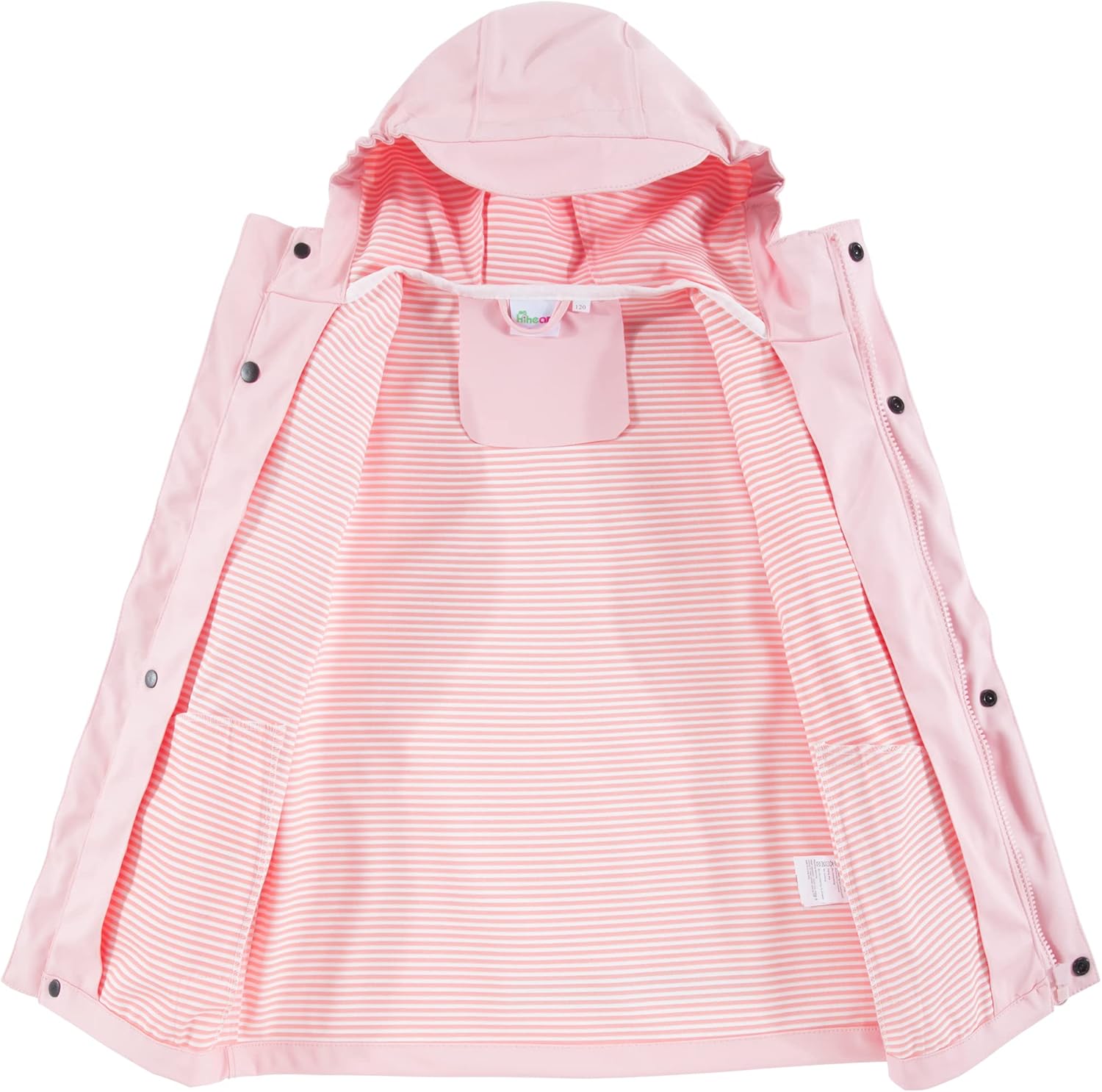 Hiheart Boys Girls fully waterproof rain jacket