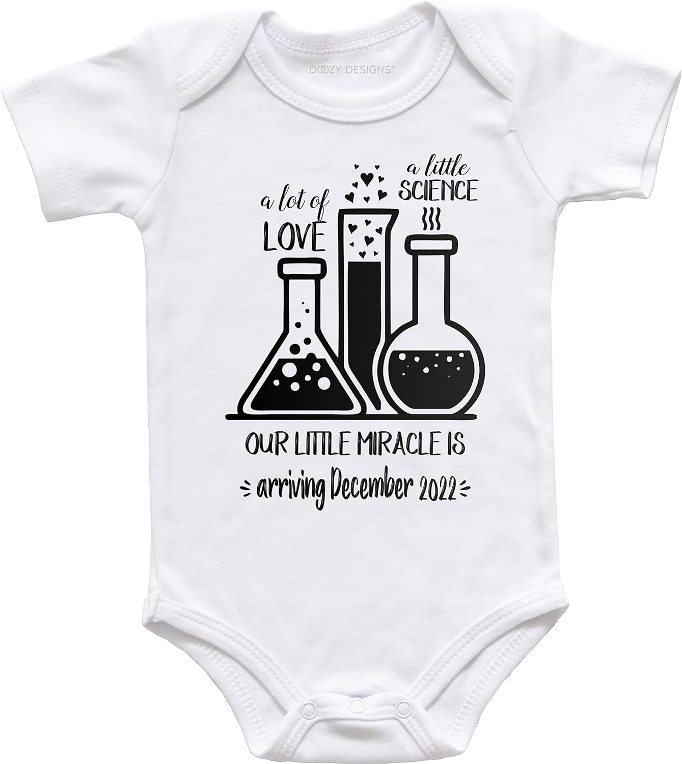 Personalized IVF Baby Bodysuit Made With Love Science