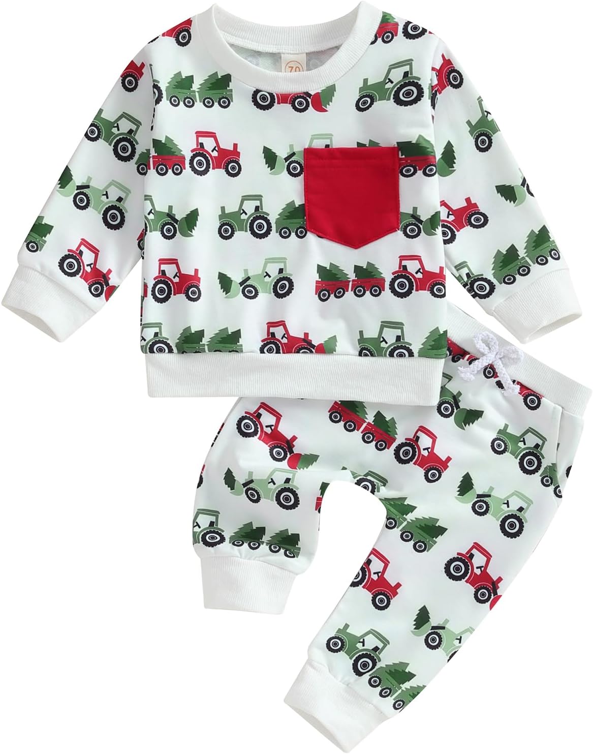 FIOMVA Chamoma Print First Christmas Outfit