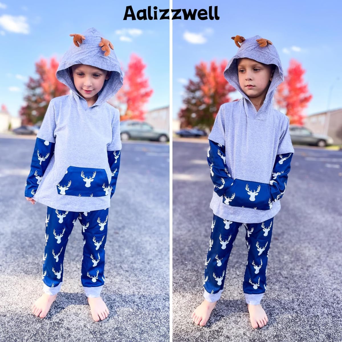 Aalizzwell Toddler Boys Fashionable Comfy Set