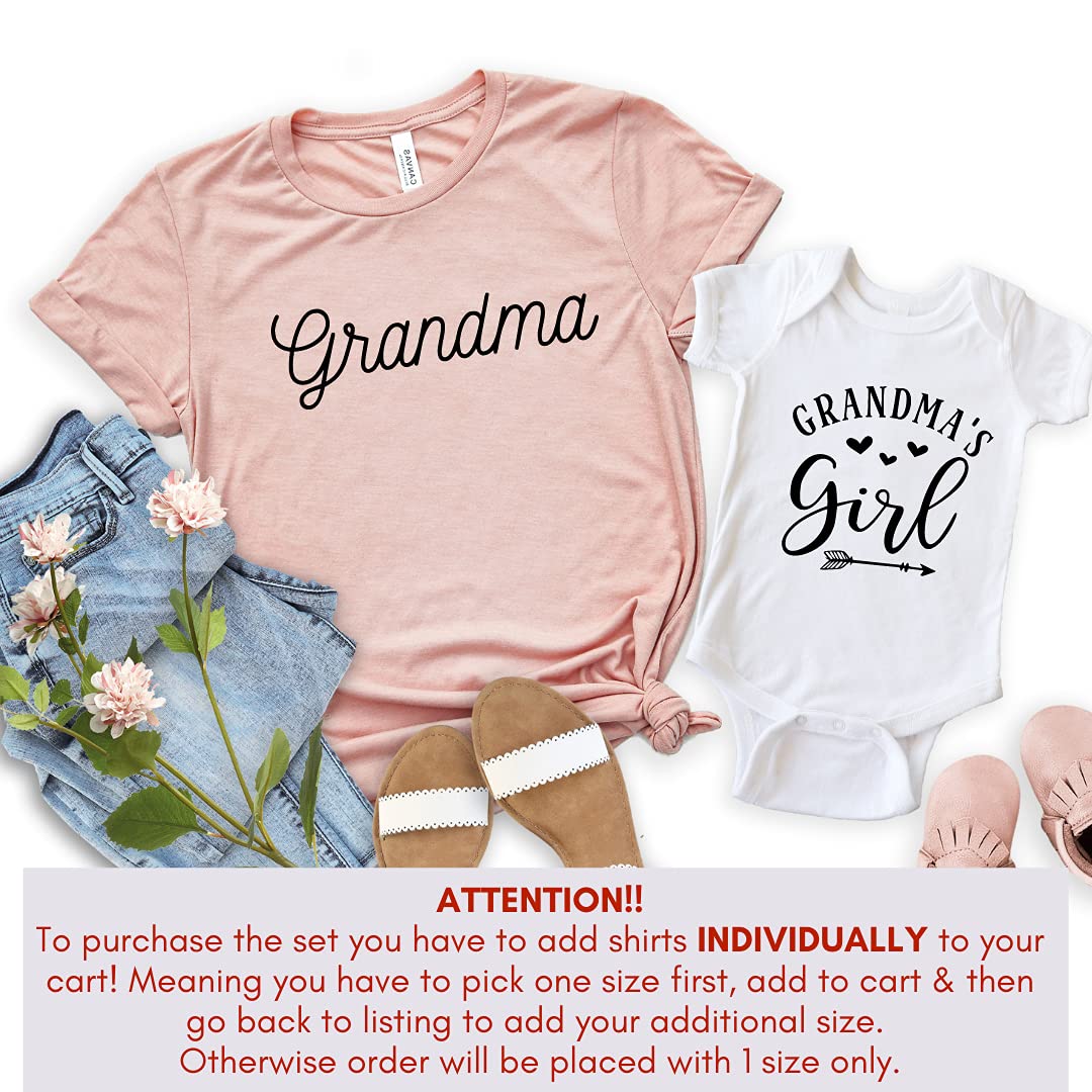 Grandmas Girl - Granddaughter Grandma Matching Shirts