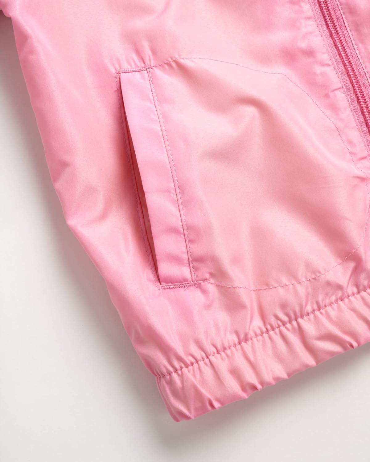 Durable Pink rain jacket for girls Waterproof windproof Lightweight packable Buy Now