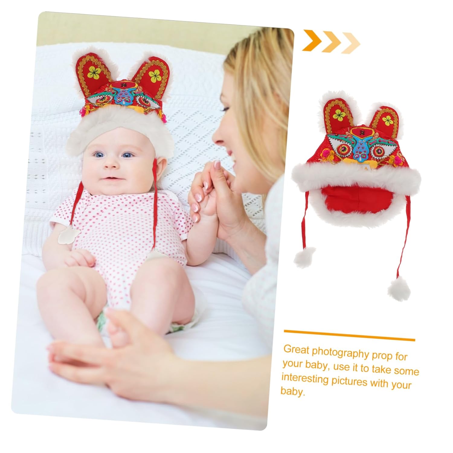 Handmade Toddler Boys 3-Piece Tiger Hat Set for Kids
