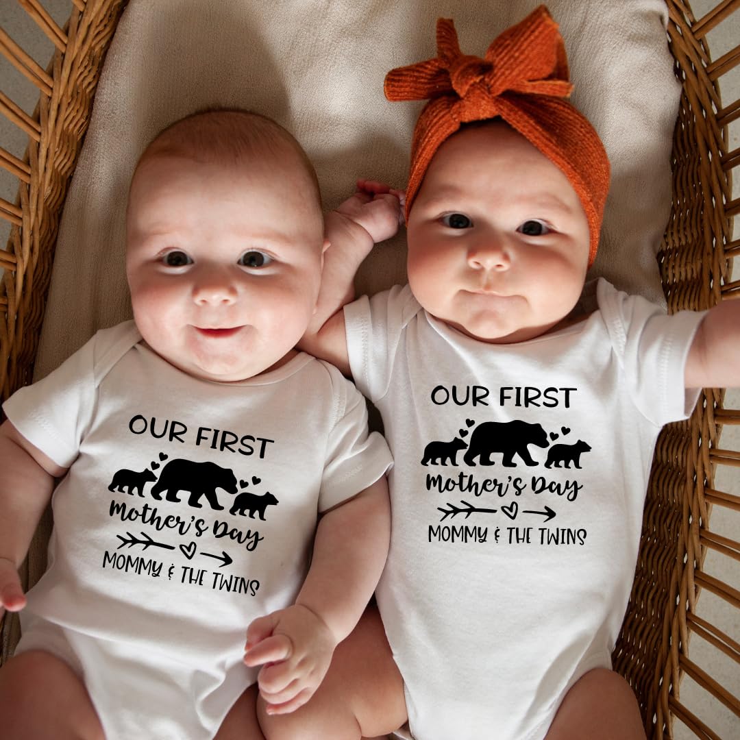 Matching Mommy Me Bodysuits for Twins