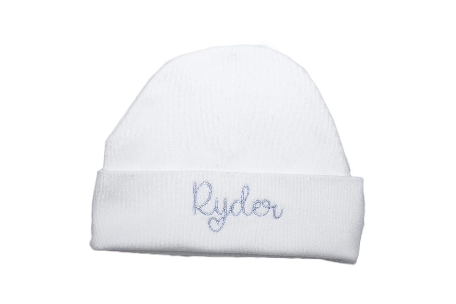 Personalized Baby Boy Beanie Hat with Coming Home Outfit