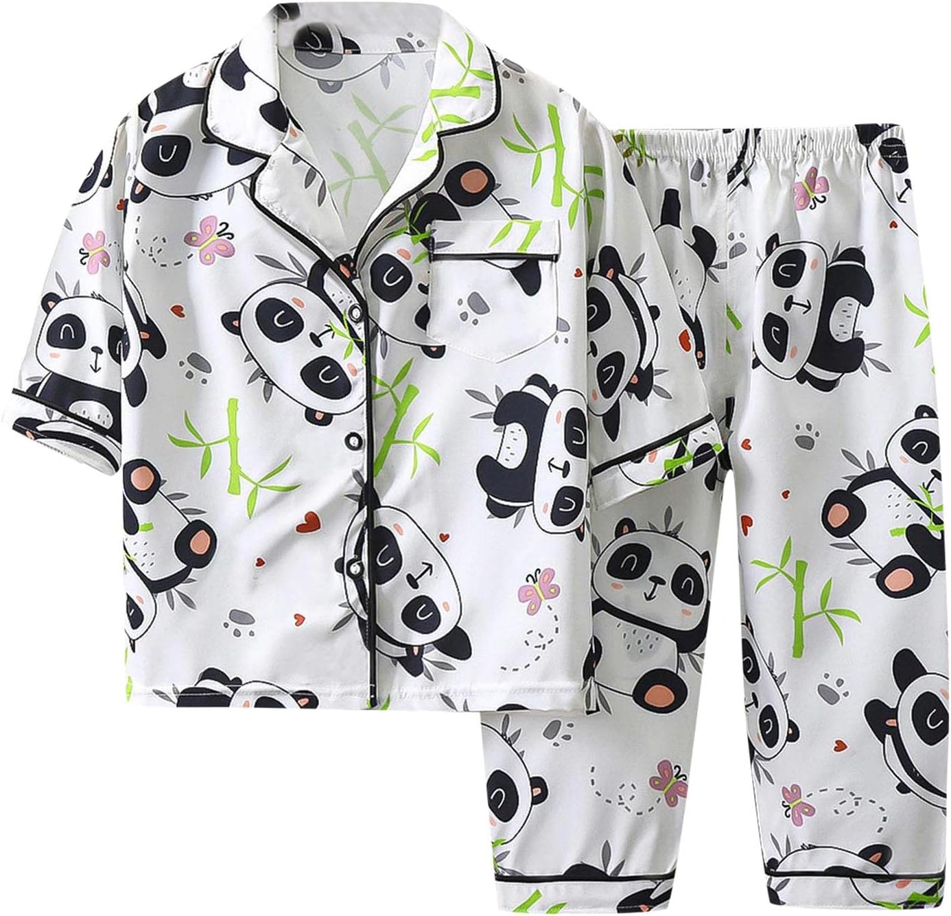Cartoon Printed Toddler Outfit Set for Girls Boys 2PCS in 2025