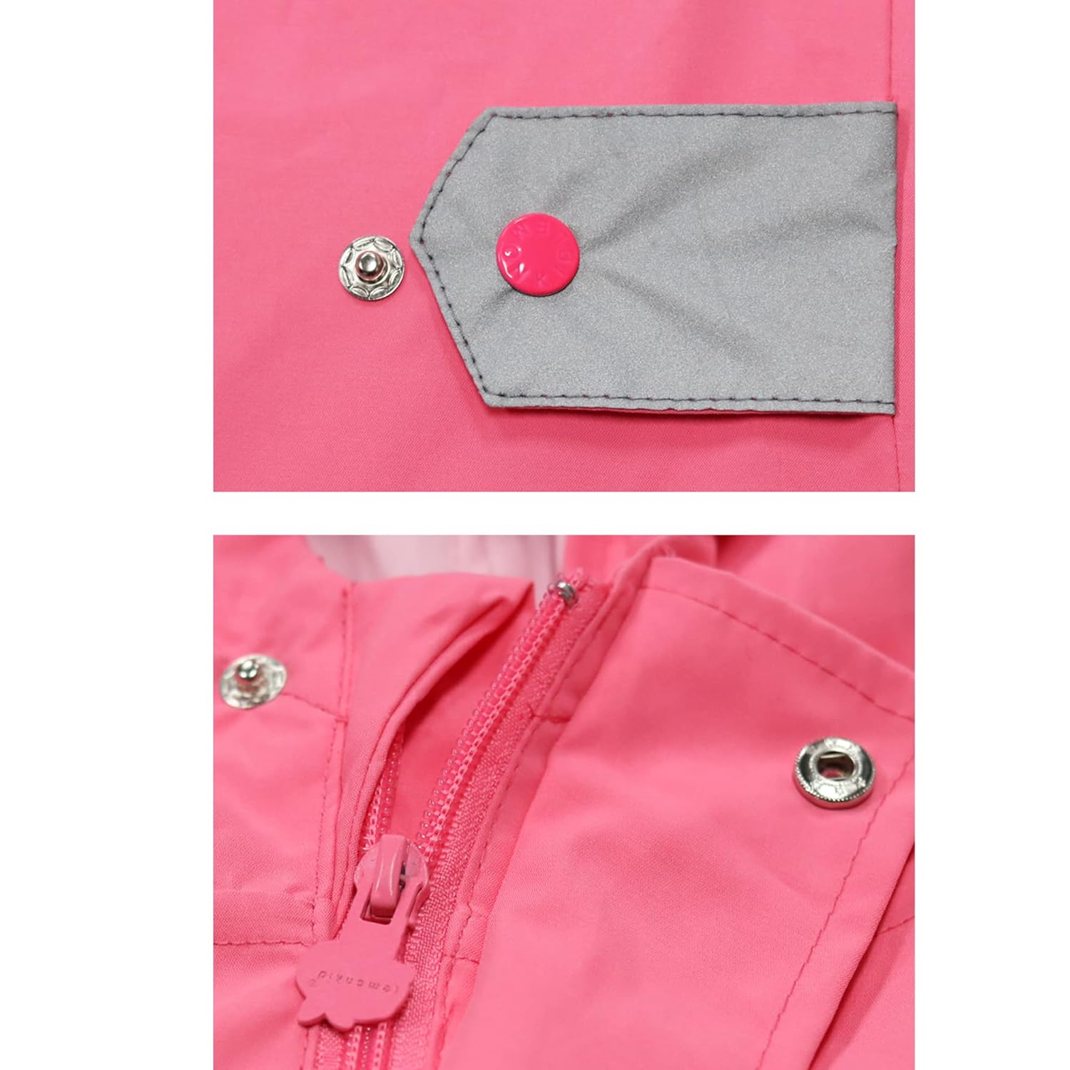 Fewlby Toddler Girls Lightweight Waterproof Rain Jacket