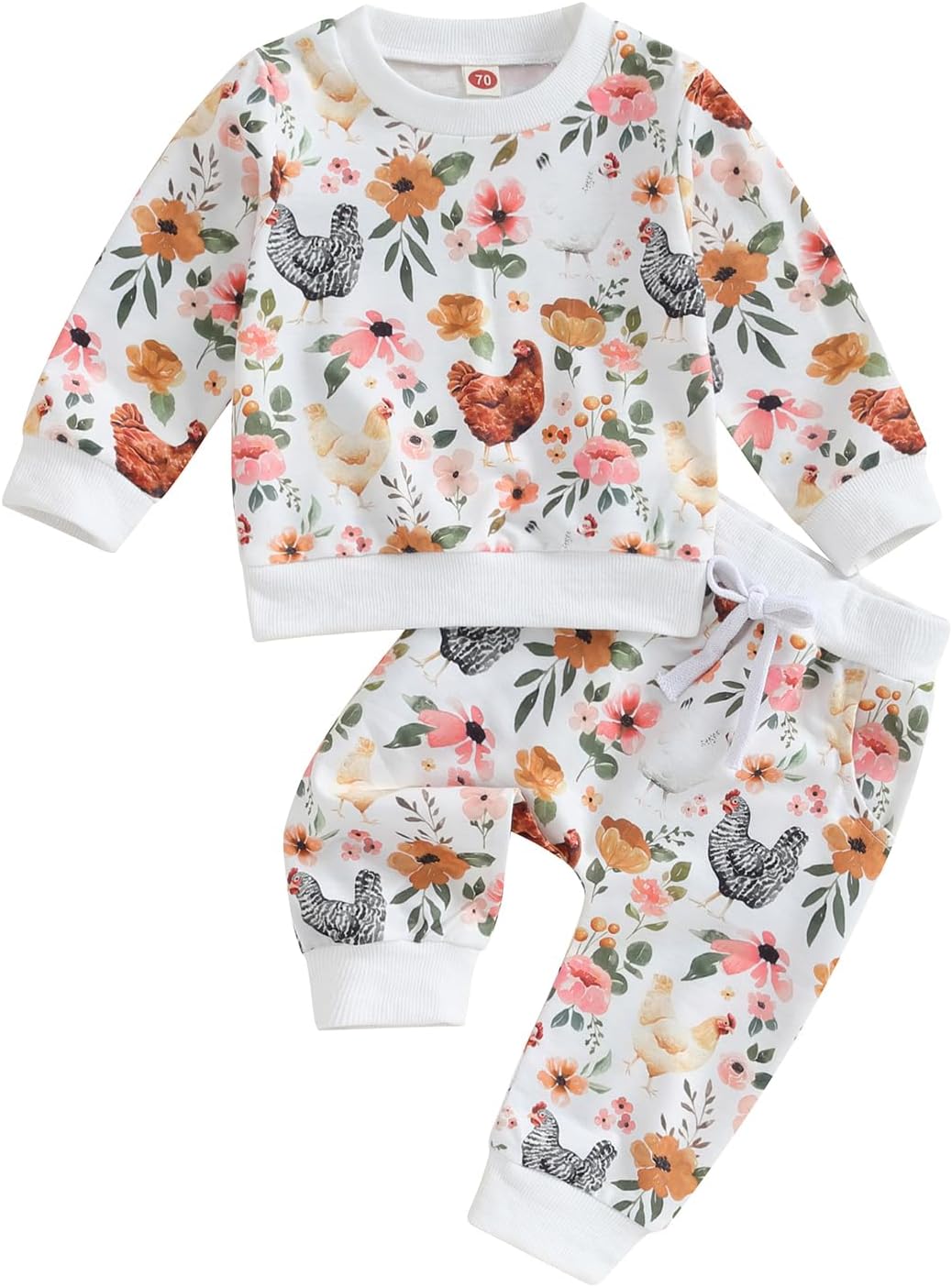 Floral Print Baby Sweaters - FallWinter for Toddler