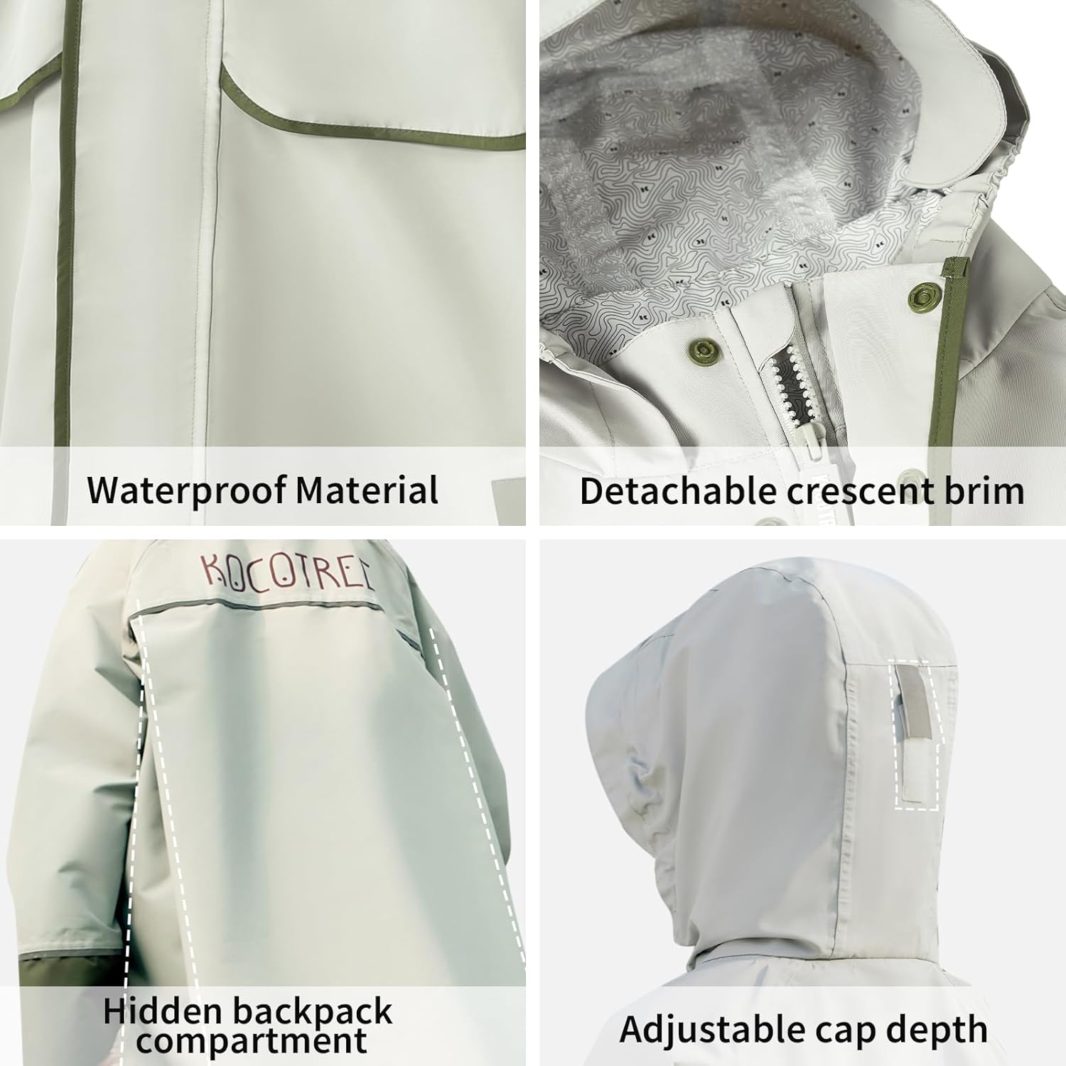 Lightweight Child Raincoat for Girls waterproof