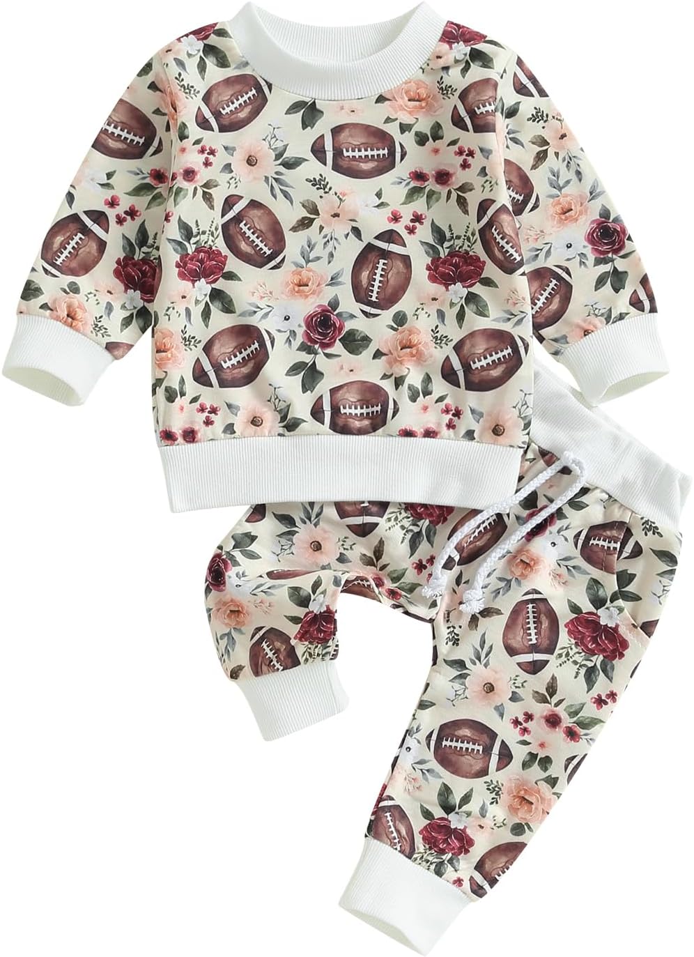 Lamuusaa Newborn Baby Football Outfit for Boys and Girls 10