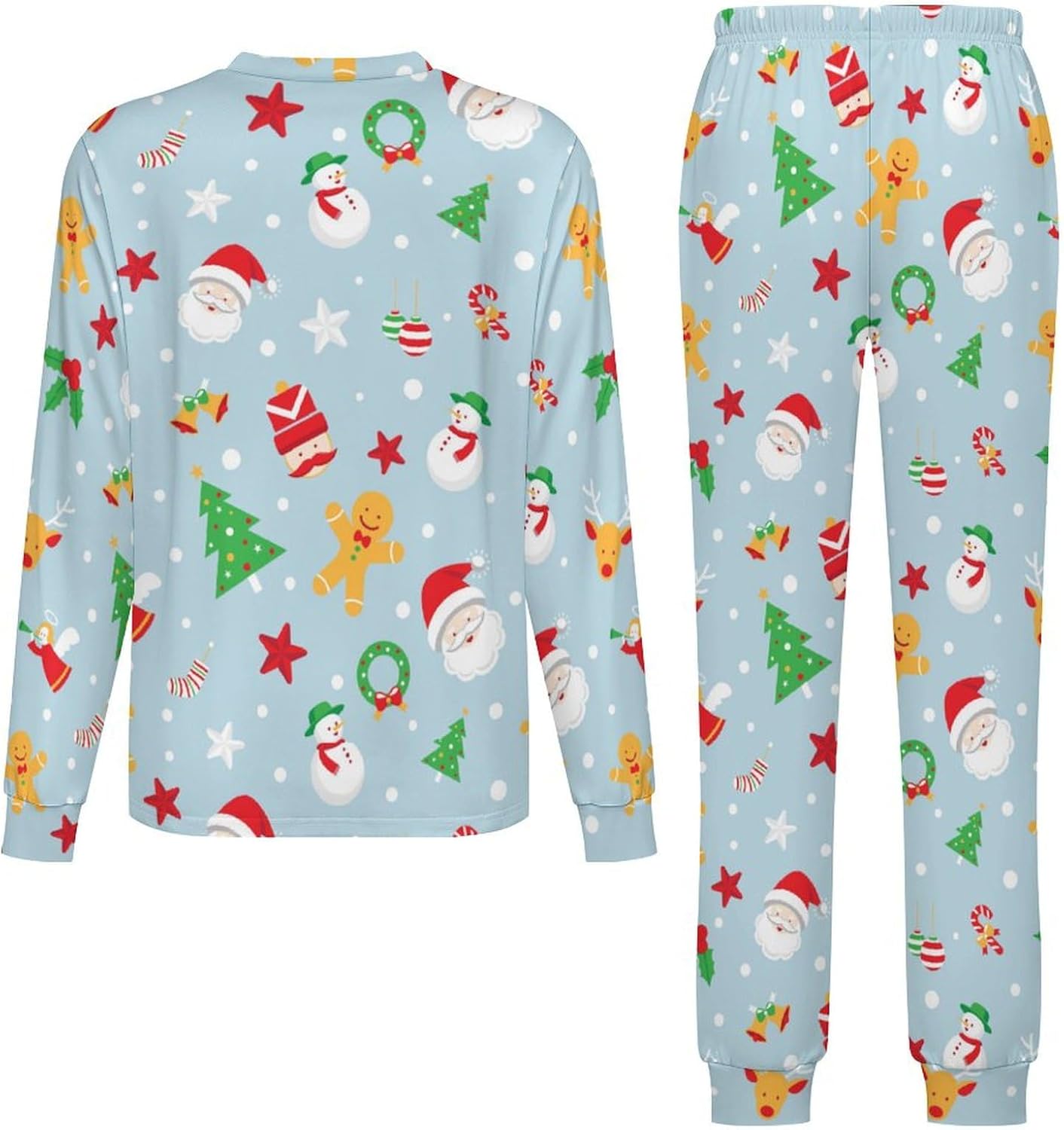 MEIKKO Kids Thermal Underwear Set Christmas Nutcracker Pajamas for Boys and Girls