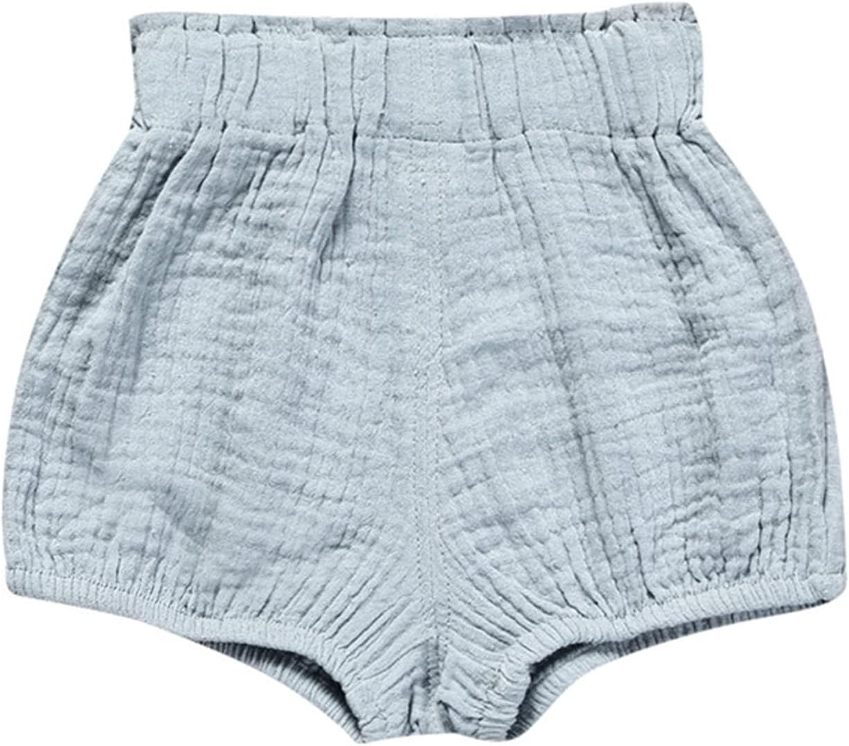 5-Piece EISHOW Baby Cotton Linen Blend Stripe Harem Shorts