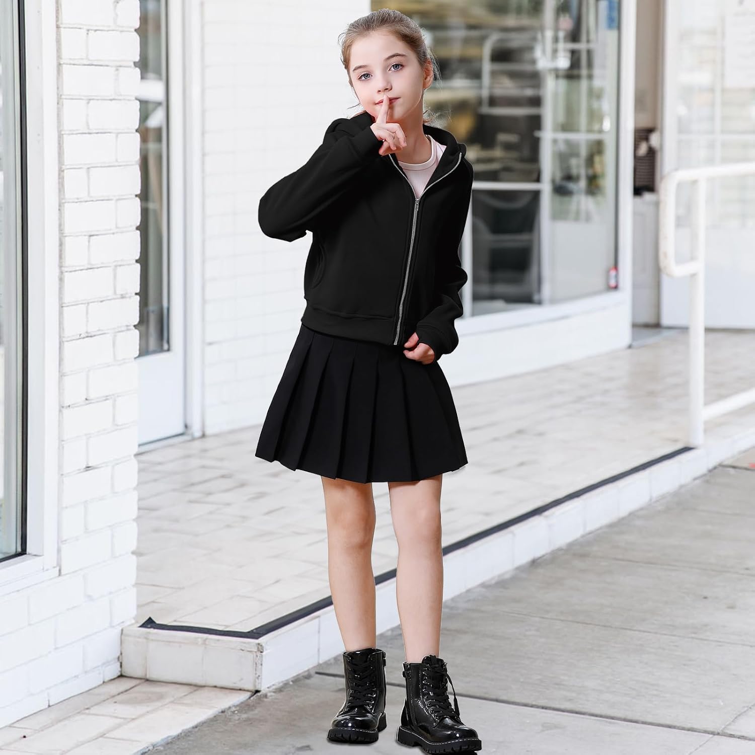 Neutocd Girls Soft and Trendy Long Sleeve Crop Hoodie for Fall Winter