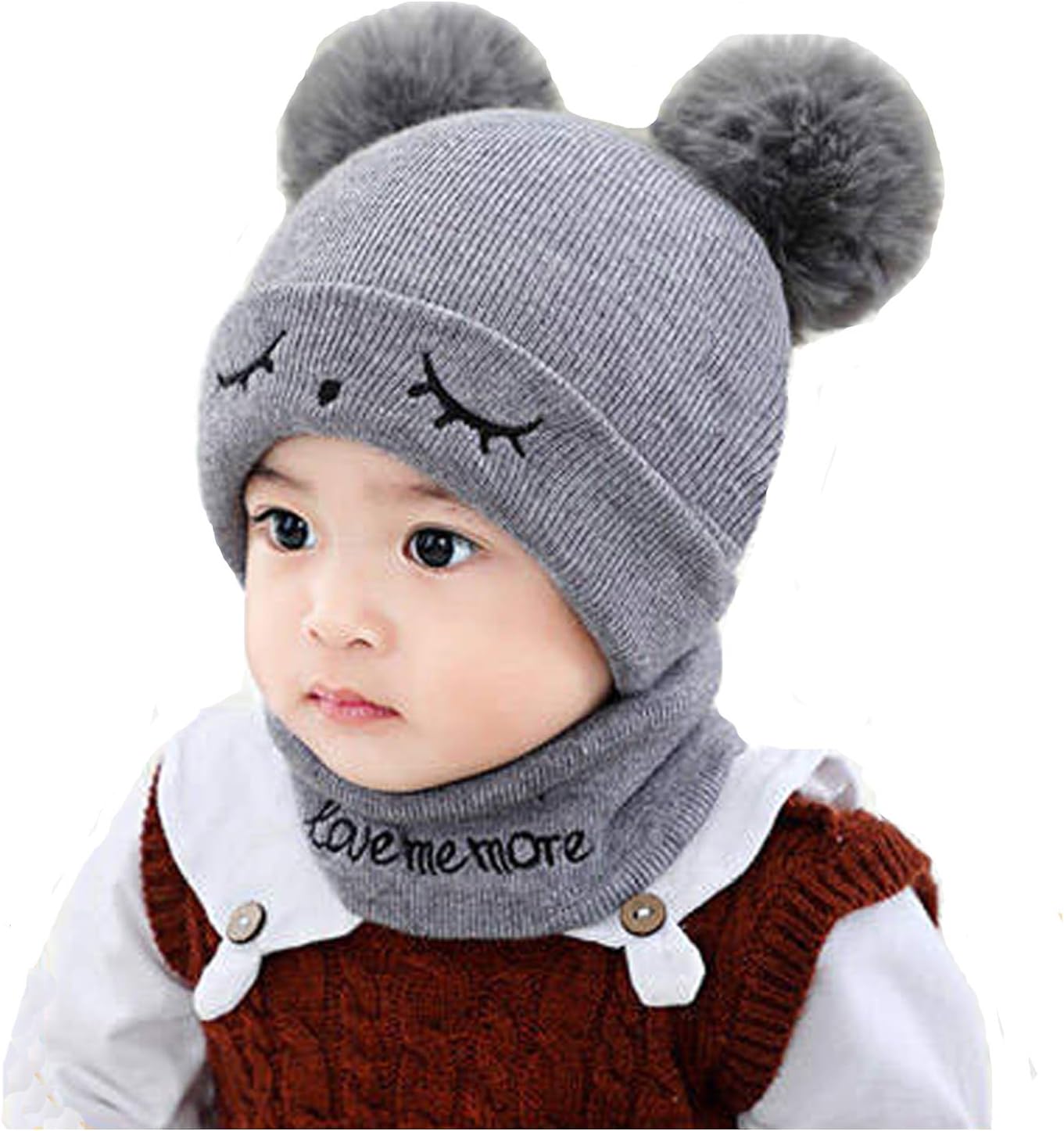 XSBY Baby Unisex Soft Knitted Headwear for Babies