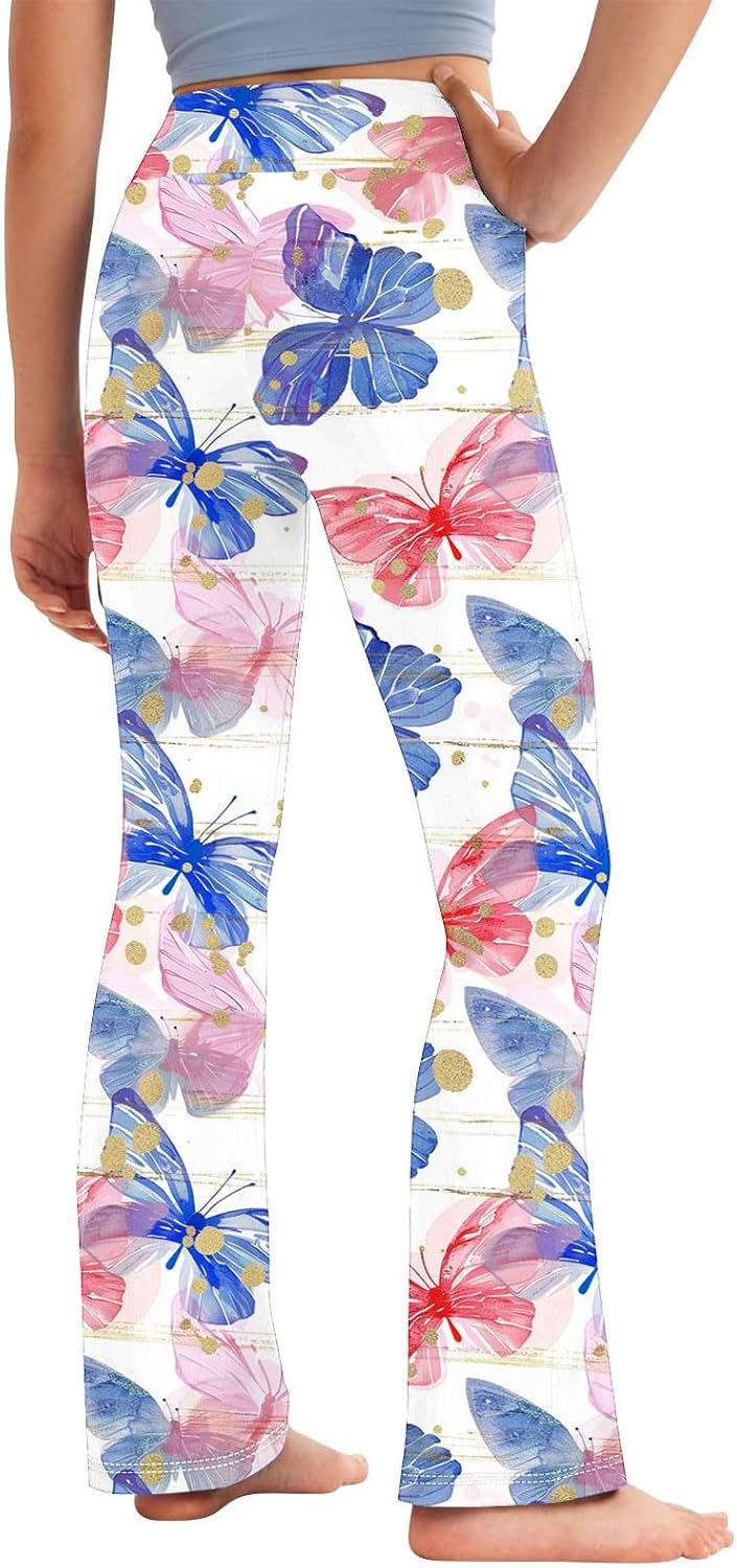 Floral Printed Yoga Pants for Toddler Girls
