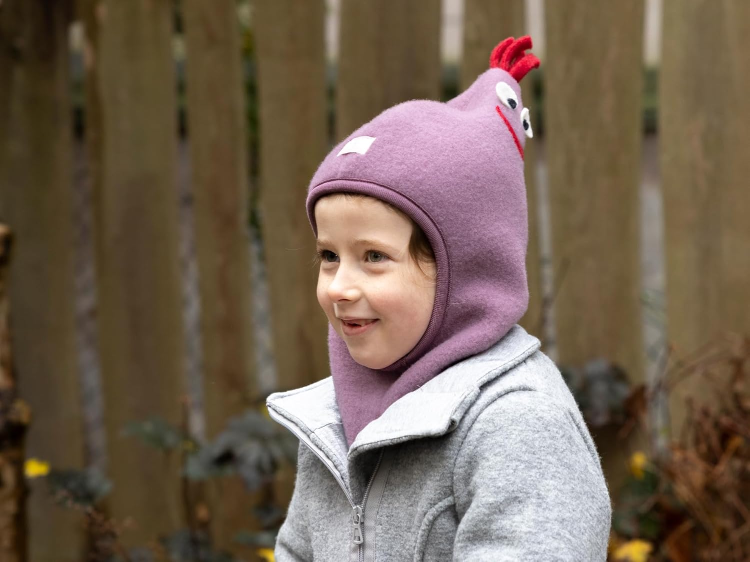 100 Merino wool baby balaclava hat for kids