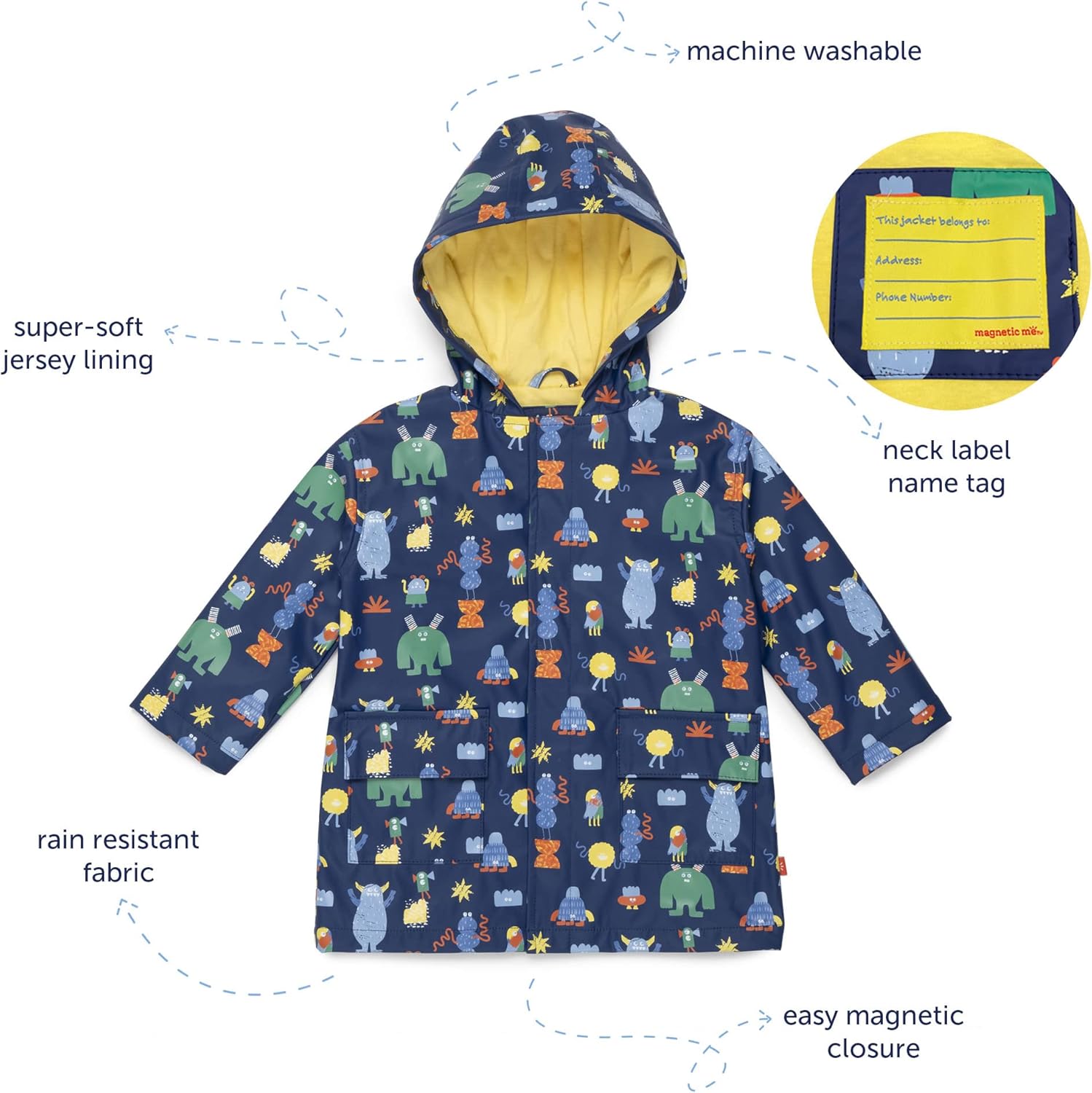 Magnetic Color-Changing Raincoat for Kids