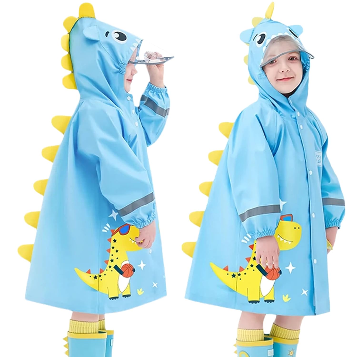 Fewlby Kids Reflective Raincoat