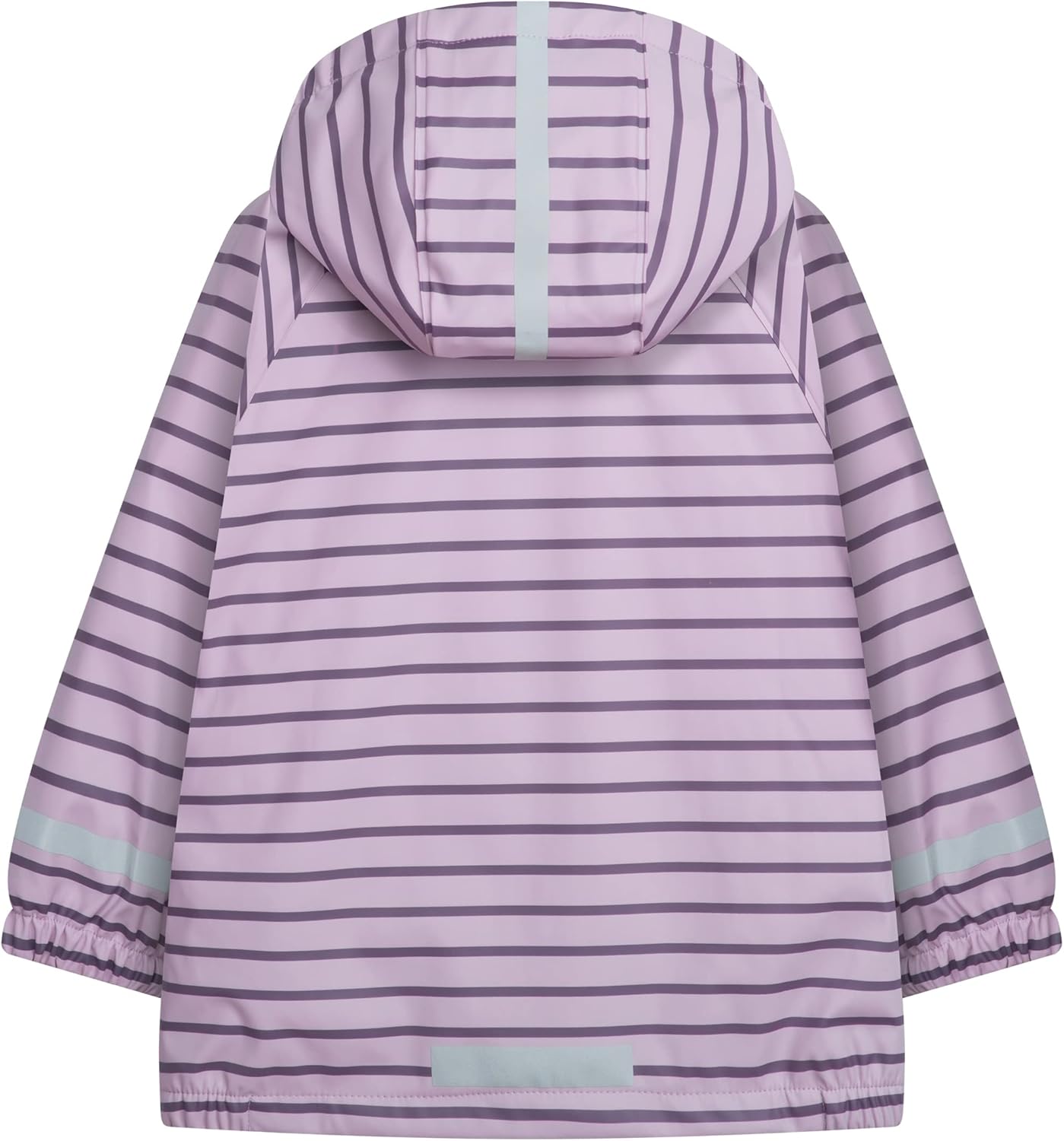Hiheart Boys Girls Hooded Stripes Pattern Raincoat