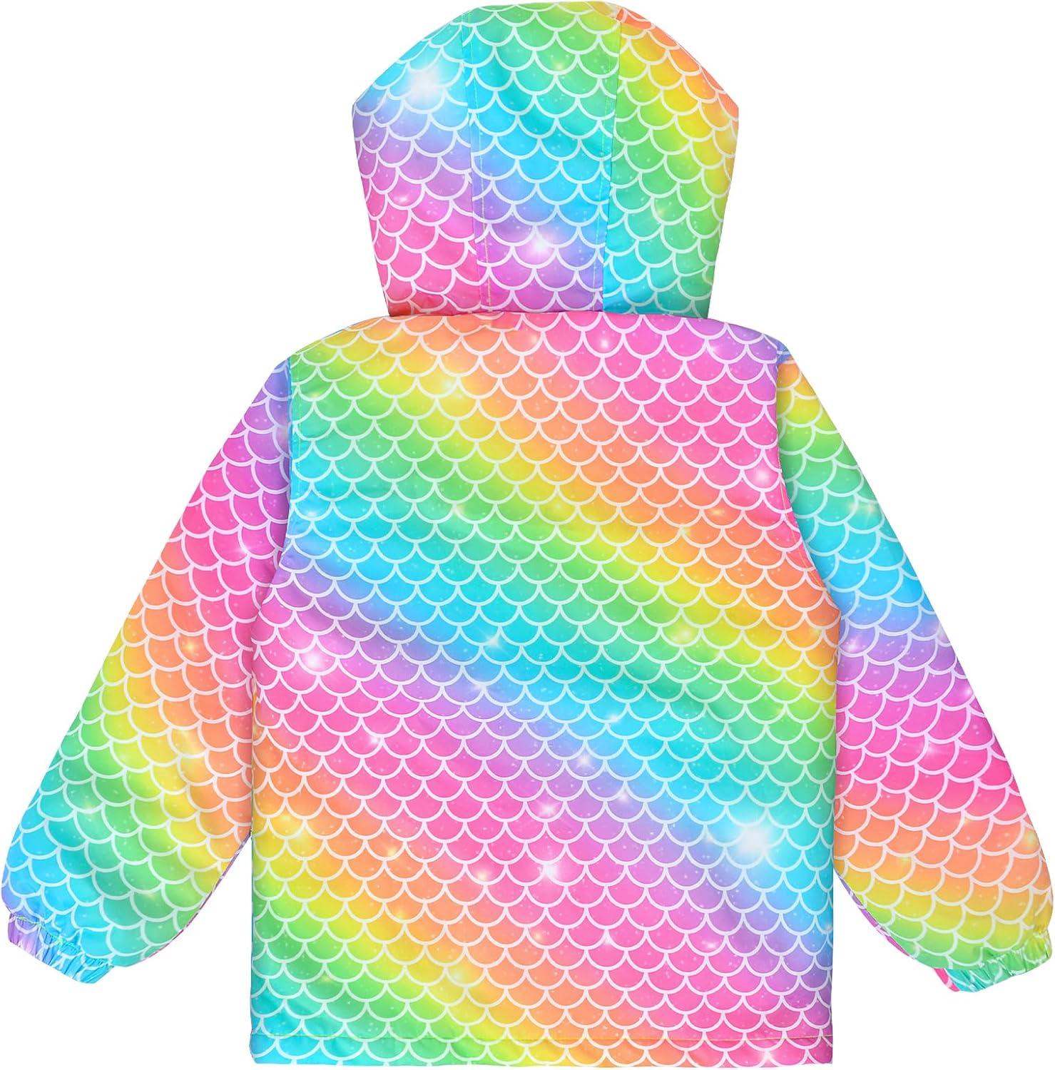 OlyPegic Girls Waterproof Rain Jacket - Cute and Lightweight Windbreaker for Kids