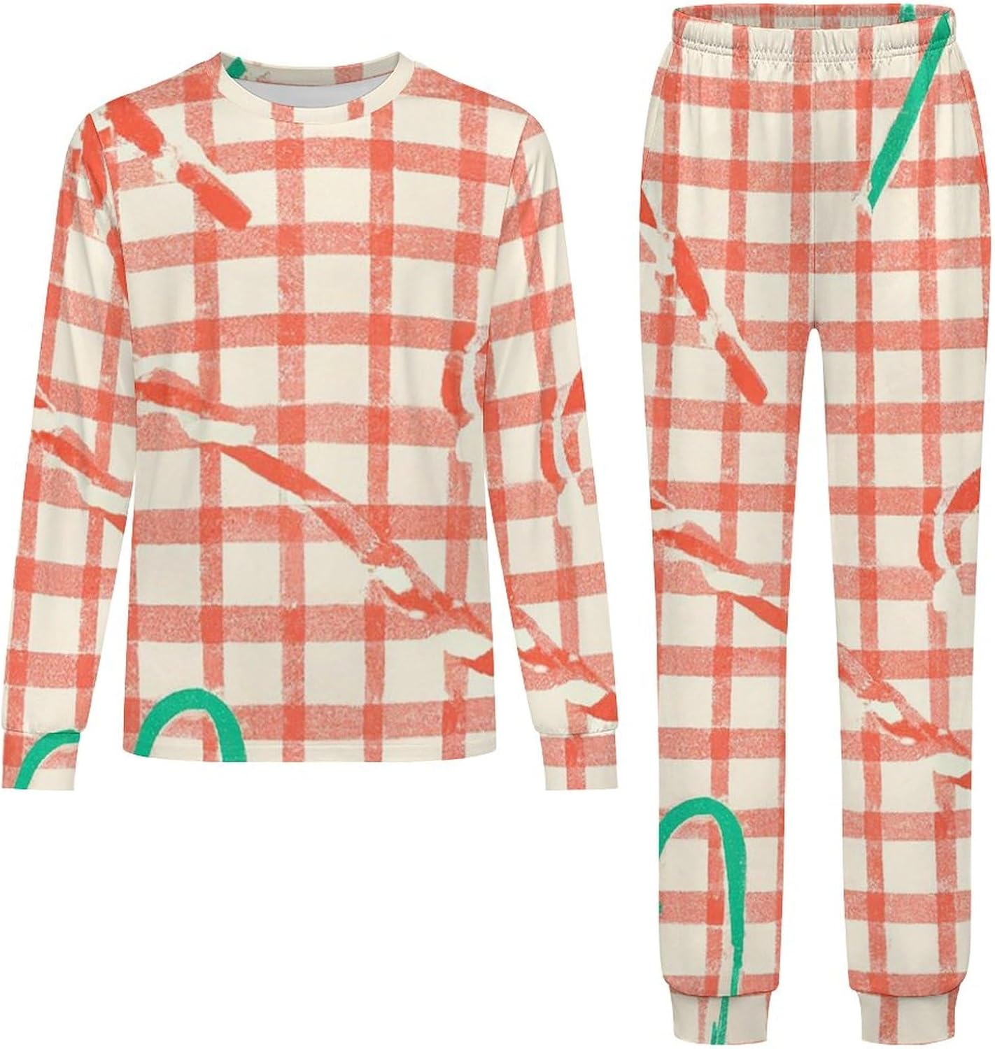 Christmas-Themed Thermal Underwear for Kids