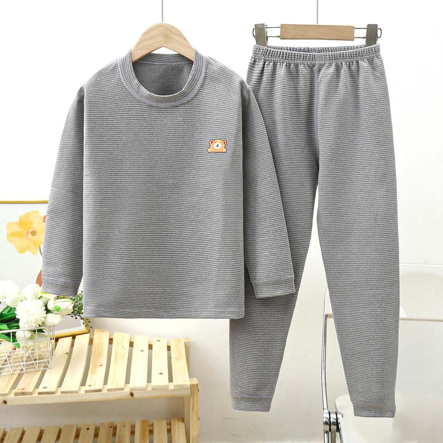 2025 Boys Girls Oversized Fuzzy Pants Set