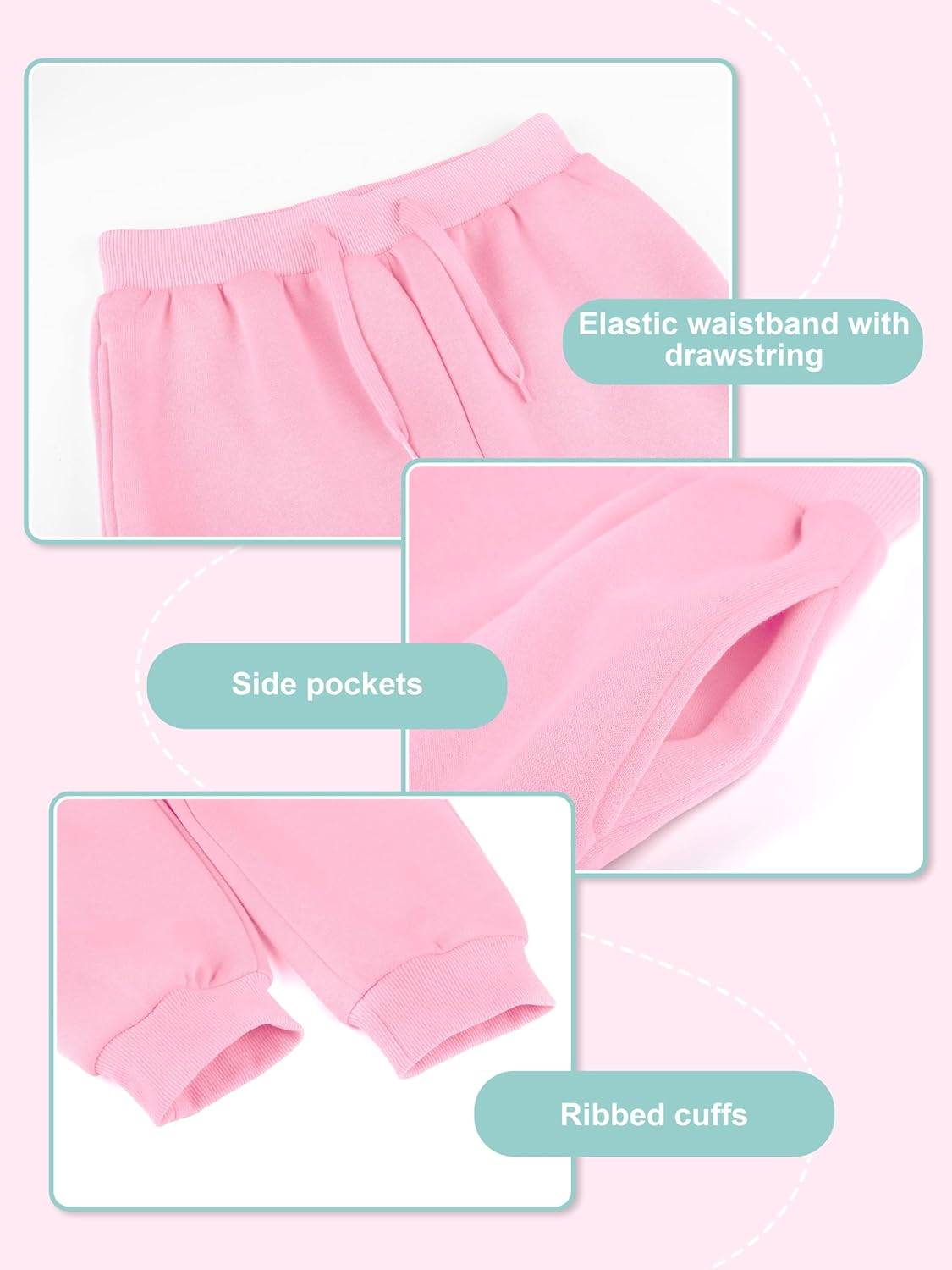 Resinta Girls Fleece Lined Jogger Sweatpants