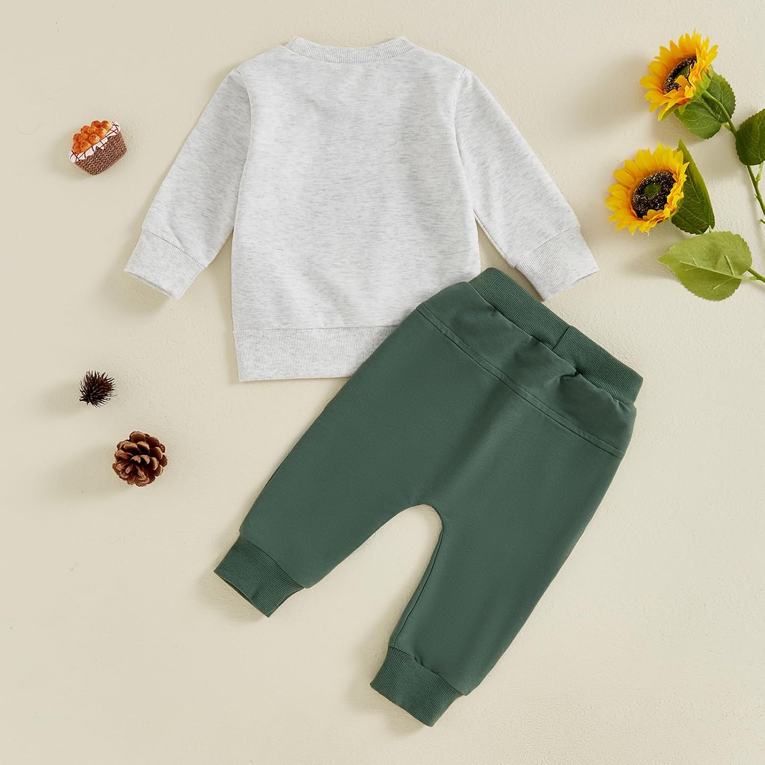 Warm Cozy Tractor Fit Jogger Pants for Baby Boys